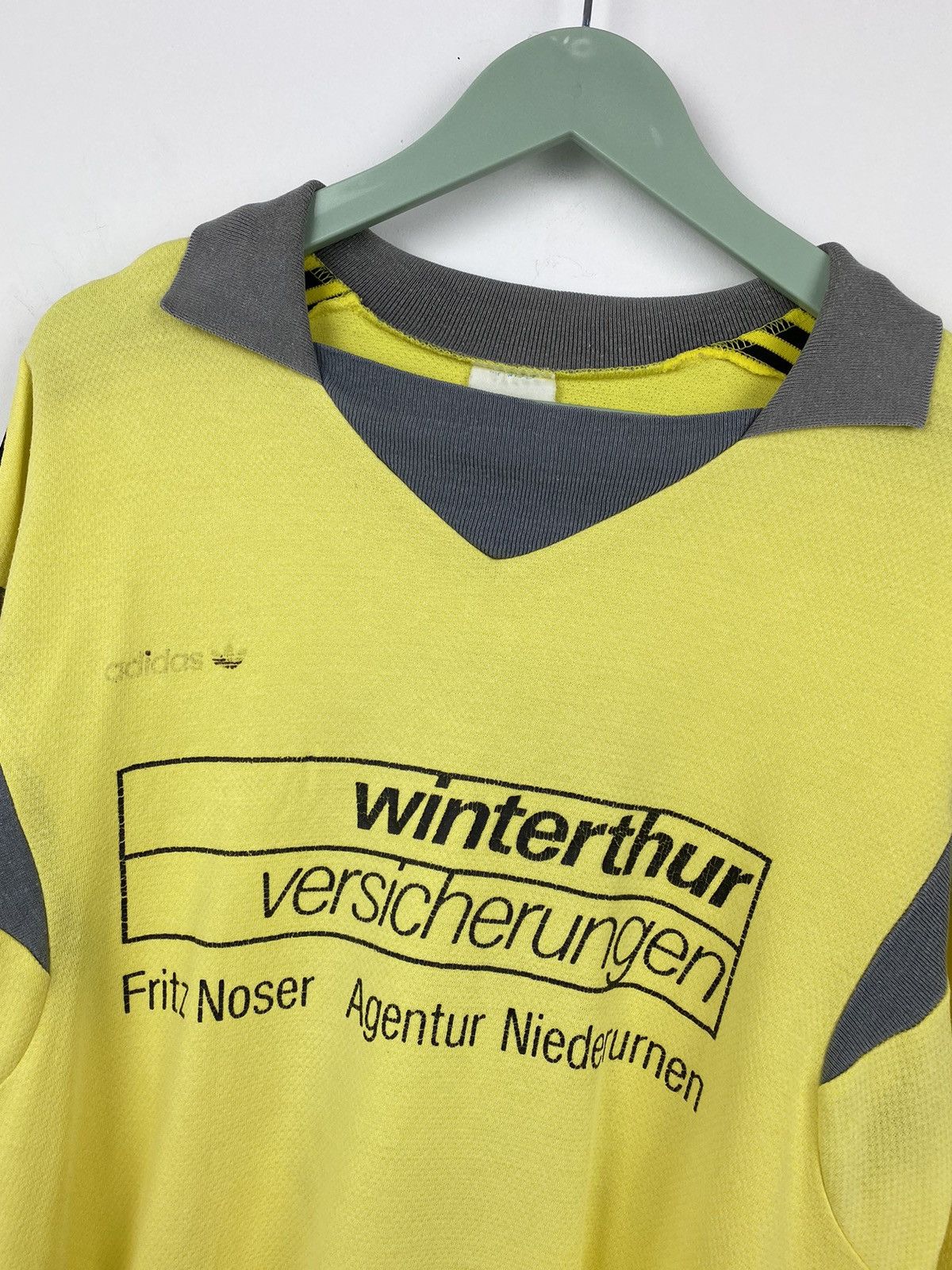 Adidas Vintage Adidas Winterthur 1980s #8 Ventex Soccer JerseyPSG Size US L / EU 52-54 / 3 - 3 Thumbnail