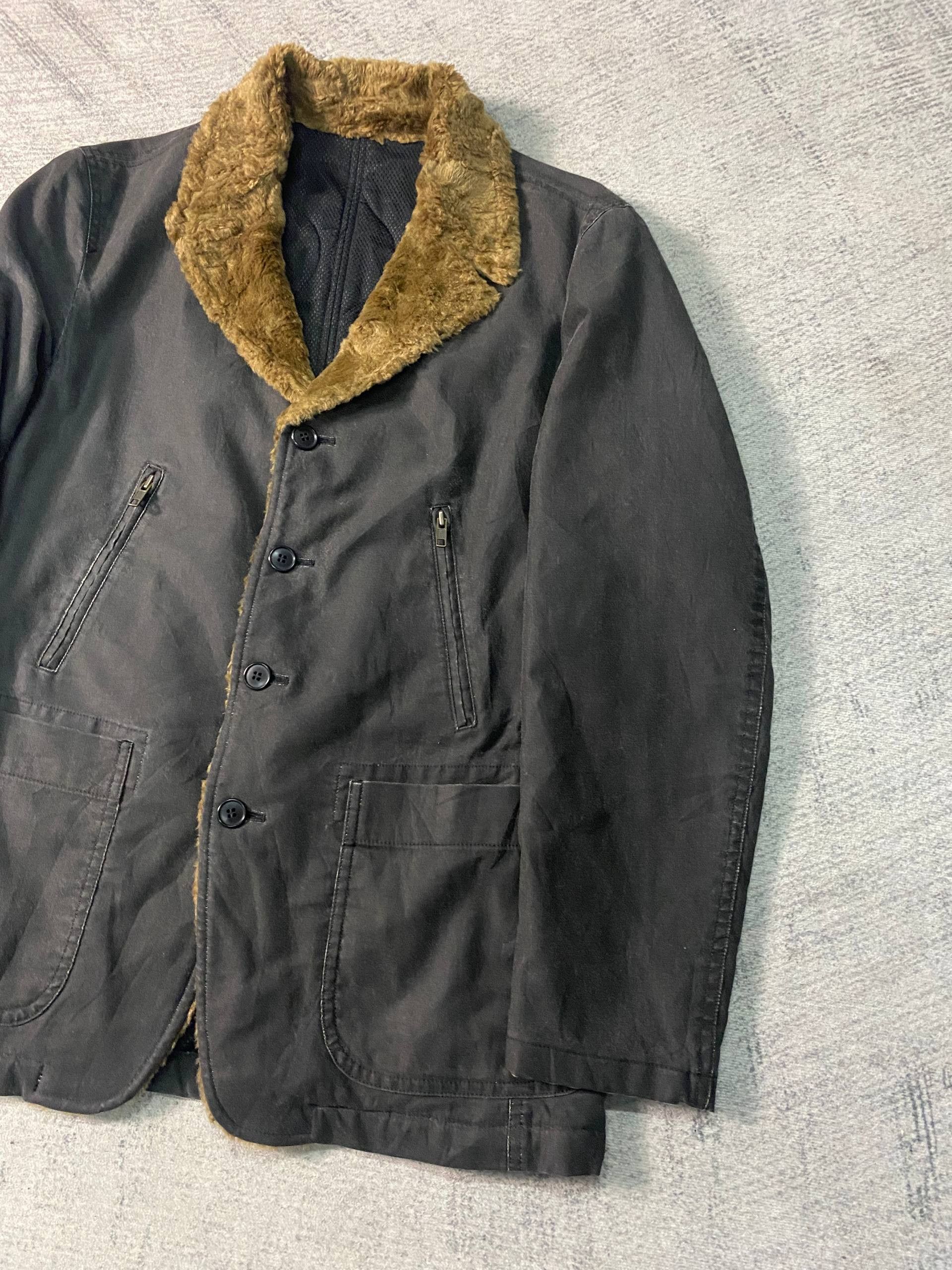Patrick Cox Patrick Cox Faux Fur Cotton Waxed Feel Padded Lined Jacket Size US M / EU 48-50 / 2 - 2 Thumbnail