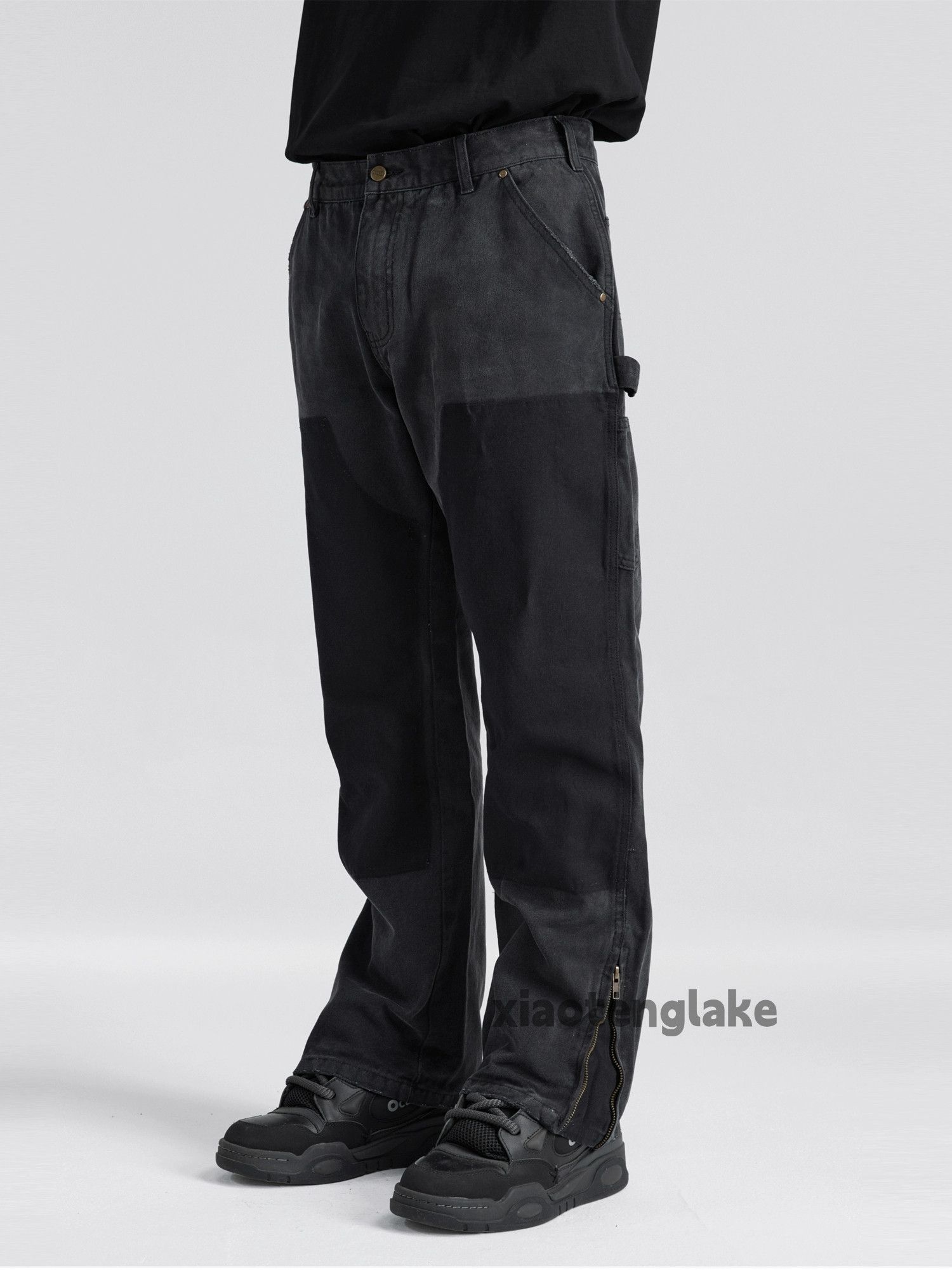 Designer × Japanese Brand × Vintage washed faded cleanfit yuppie carpenter cargo pants Size US 36 / EU 52 - 12 Thumbnail