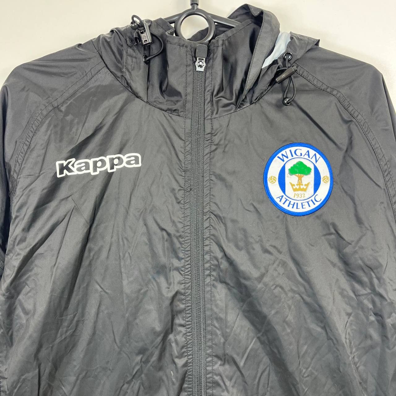 Kappa Wigan Athletic Kappa Gara Jacket Black Hooded Training M Size US M / EU 48-50 / 2 - 2 Thumbnail
