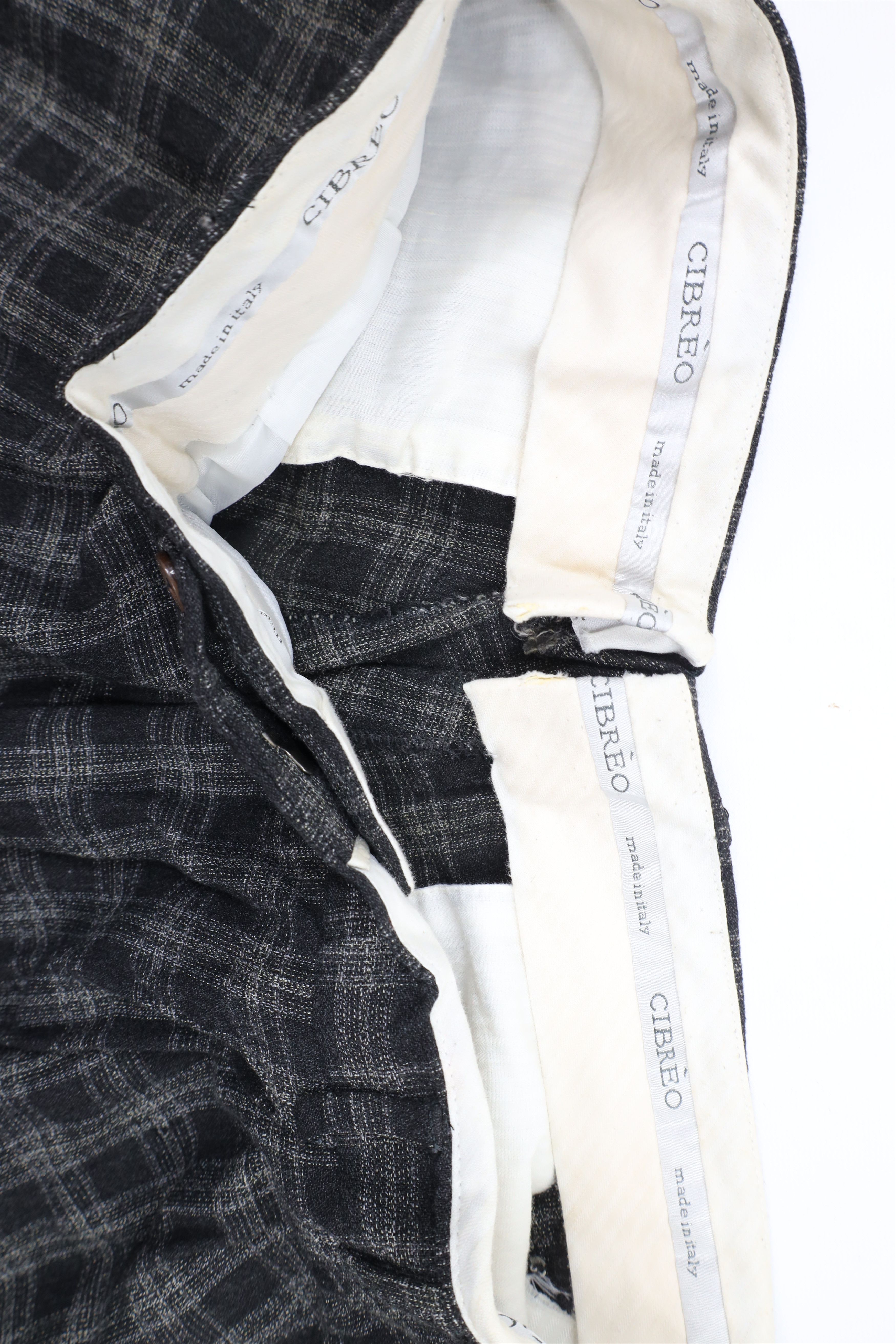 Vintage Vintage 90s Streetwear Wool Pleated Cuffed Wide Leg Pants Size US 36 / EU 52 - 7 Thumbnail
