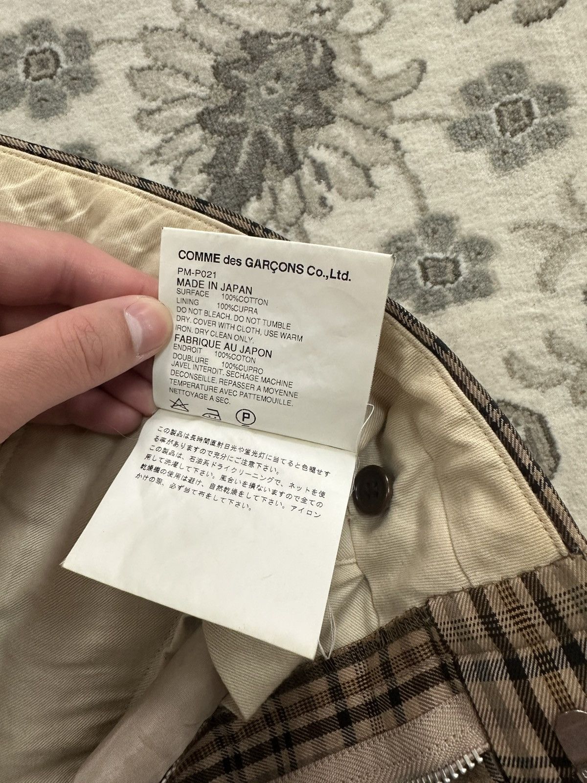 Comme des Garcons Homme Plus Comme Des Garçons Homme Plus Checkered Trousers Size US 32 / EU 48 - 3 Thumbnail