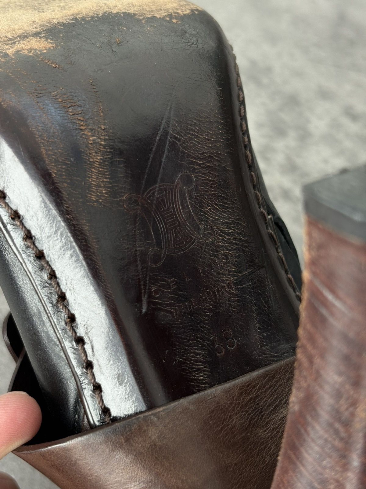 Celine Celine Riding Leather Boots Long Length Size US 8 / IT 38 - 20 Thumbnail