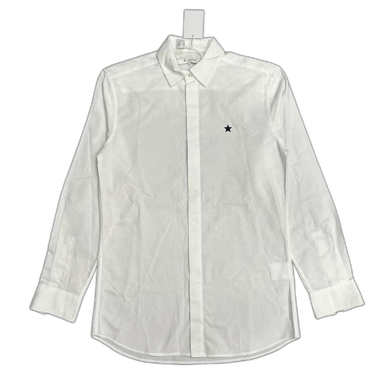 Givenchy GIVENCHY Star Embroidered White Shirt Size US M / EU 48-50 / 2 - 1 Thumbnail