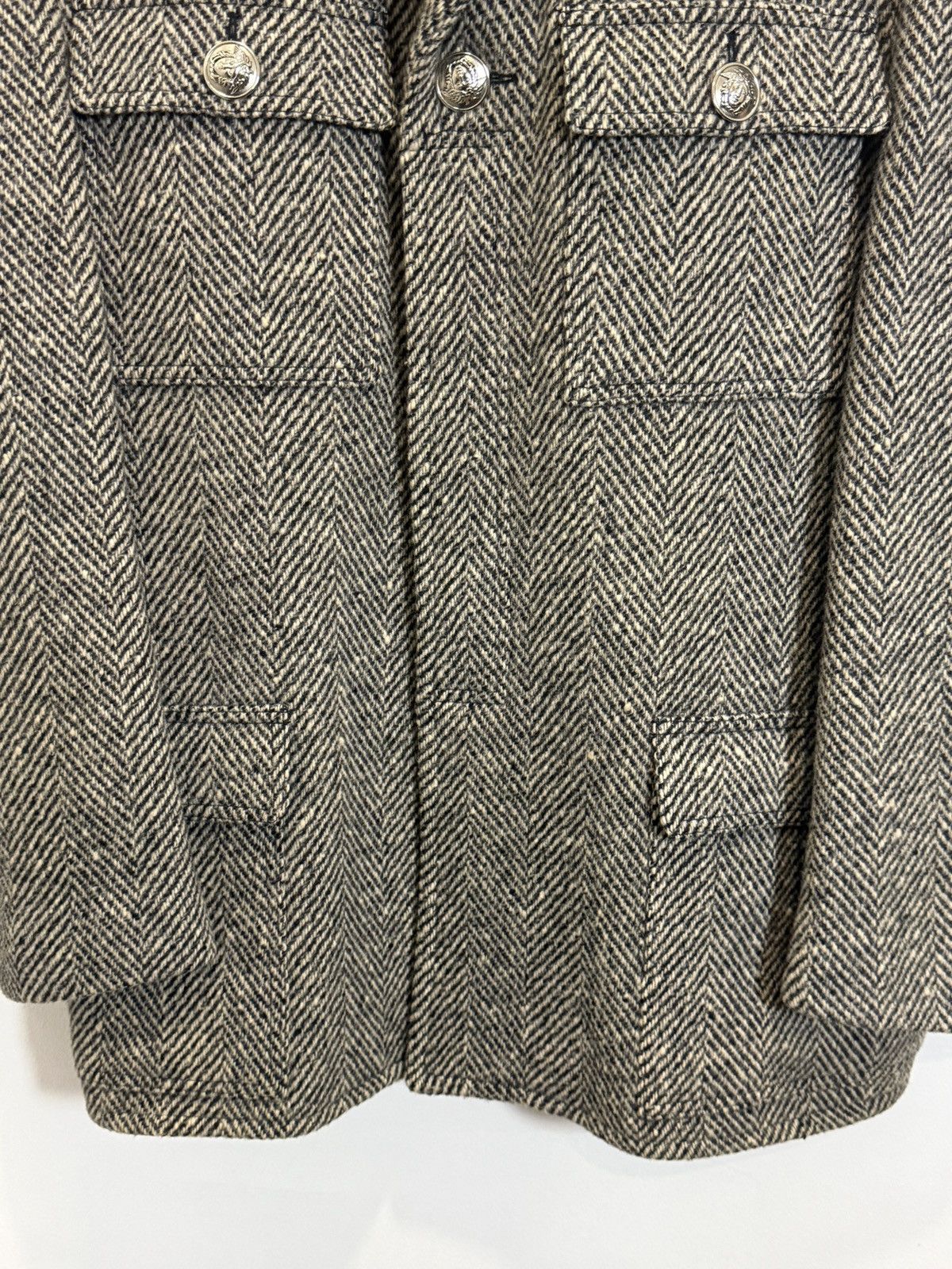 Versace Jeans Couture 90’s Tweed Coat Size US XL / EU 56 / 4 - 7 Thumbnail
