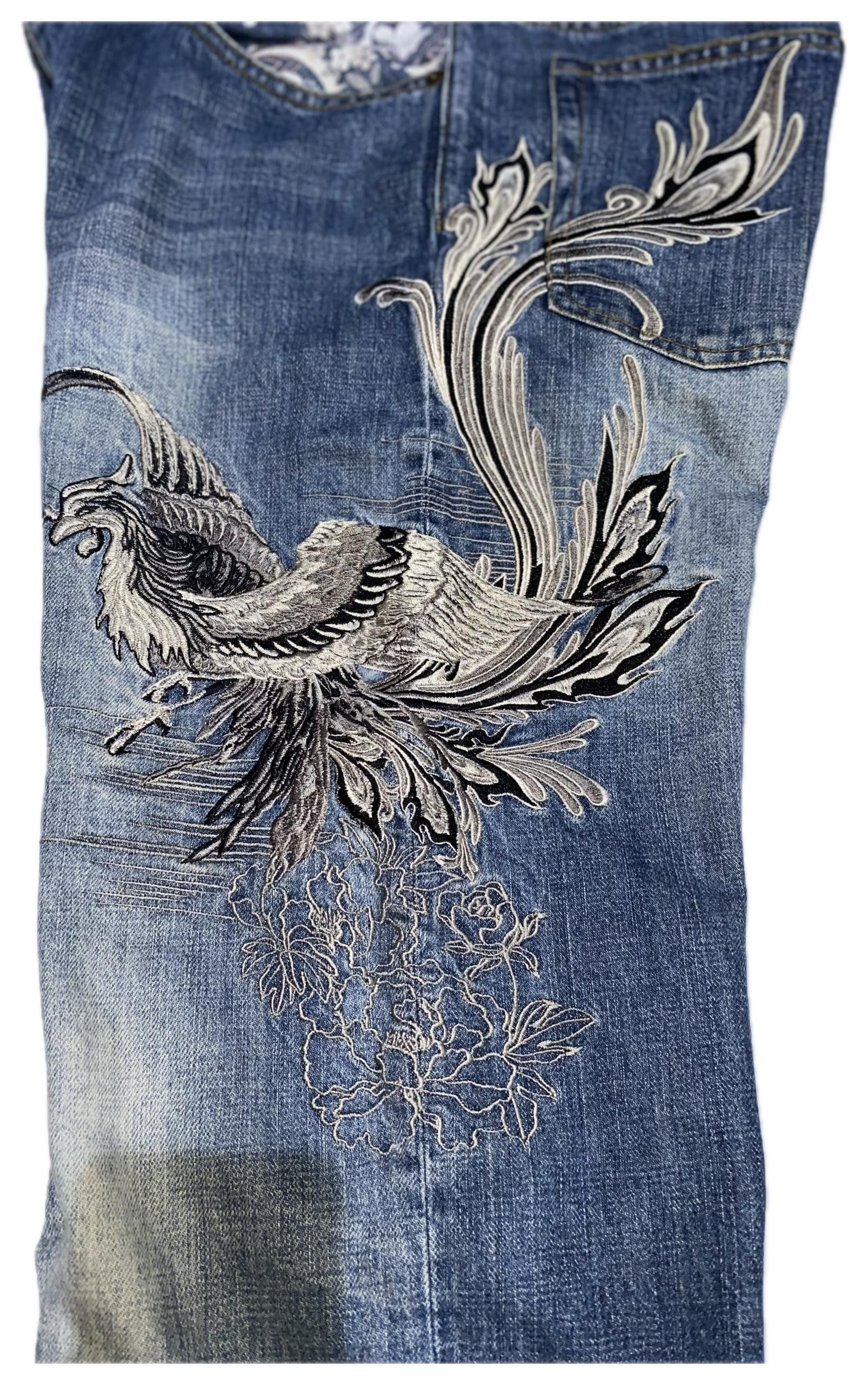Karakuri Tamashii Kara Kuri Denim (PHEONIX EMBROIDERED) Size US 34 / EU 50 - 5 Thumbnail