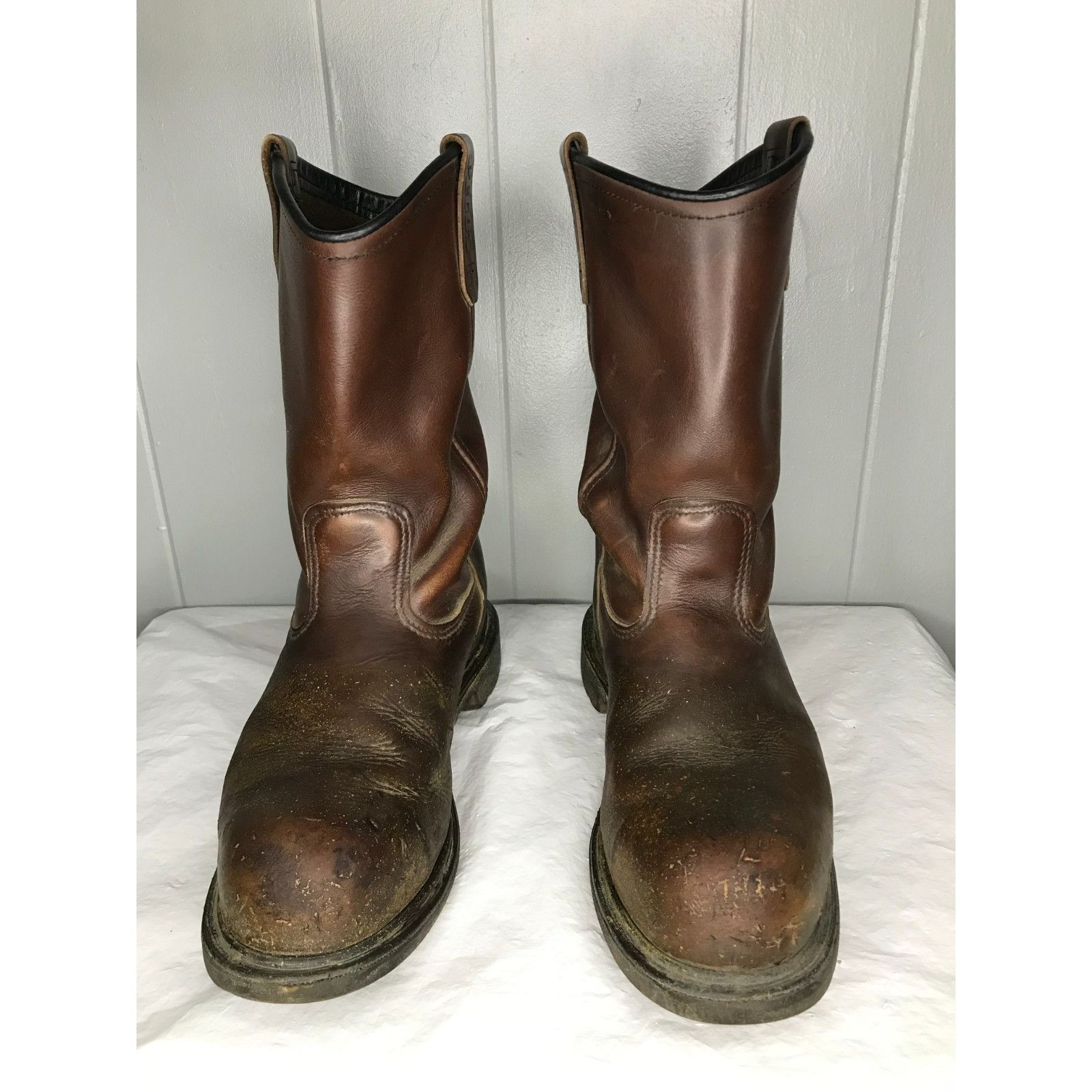 Red Wing Red Wing Pecos Boots Mens Size 11 Brown Leather Work Oil Sli Size US 11 / EU 44 - 2 Thumbnail