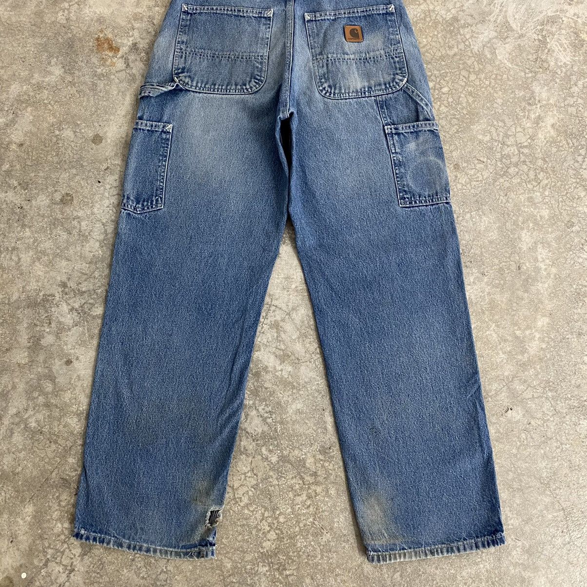Carhartt Vintage Carhartt Faded Blue Carpenter Work Denim Jeans Size US 30 / EU 46 - 16 Thumbnail