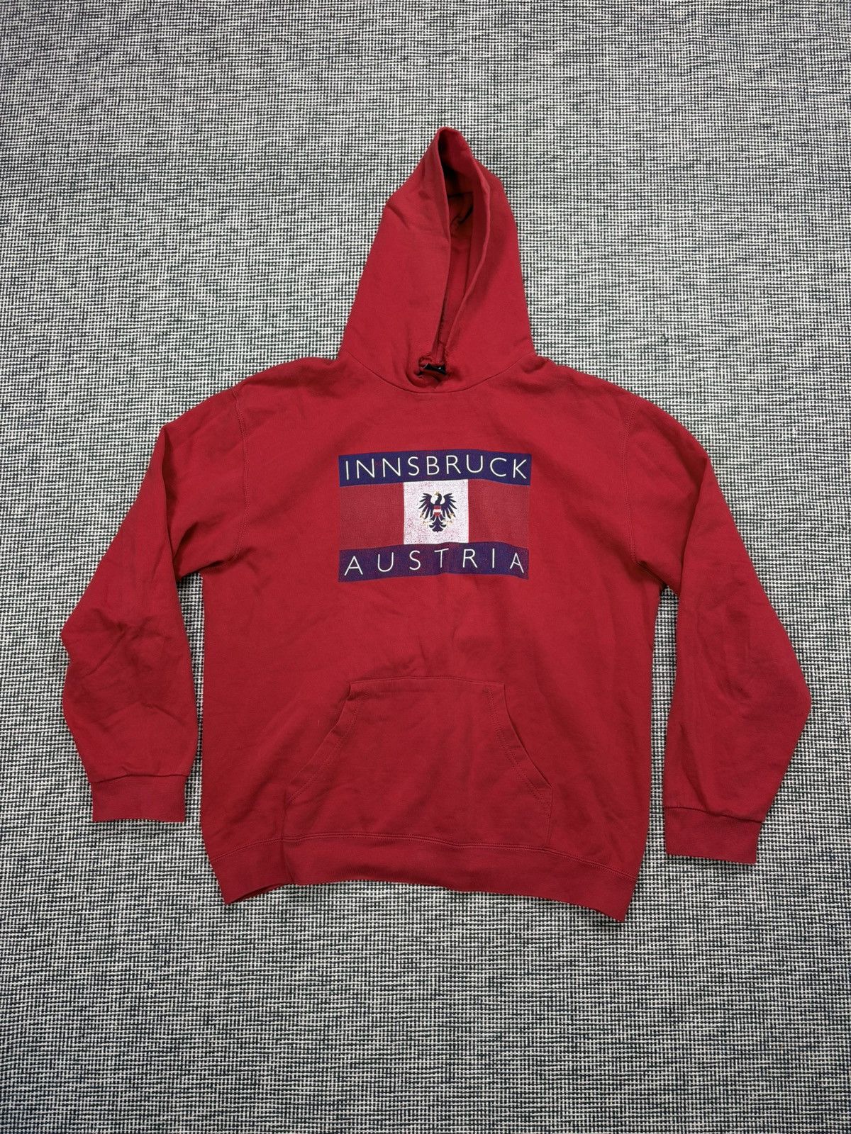 Vintage Distressed Innsbruck Austria vetements style boxy hoodie Size US XL / EU 56 / 4 - 2 Thumbnail