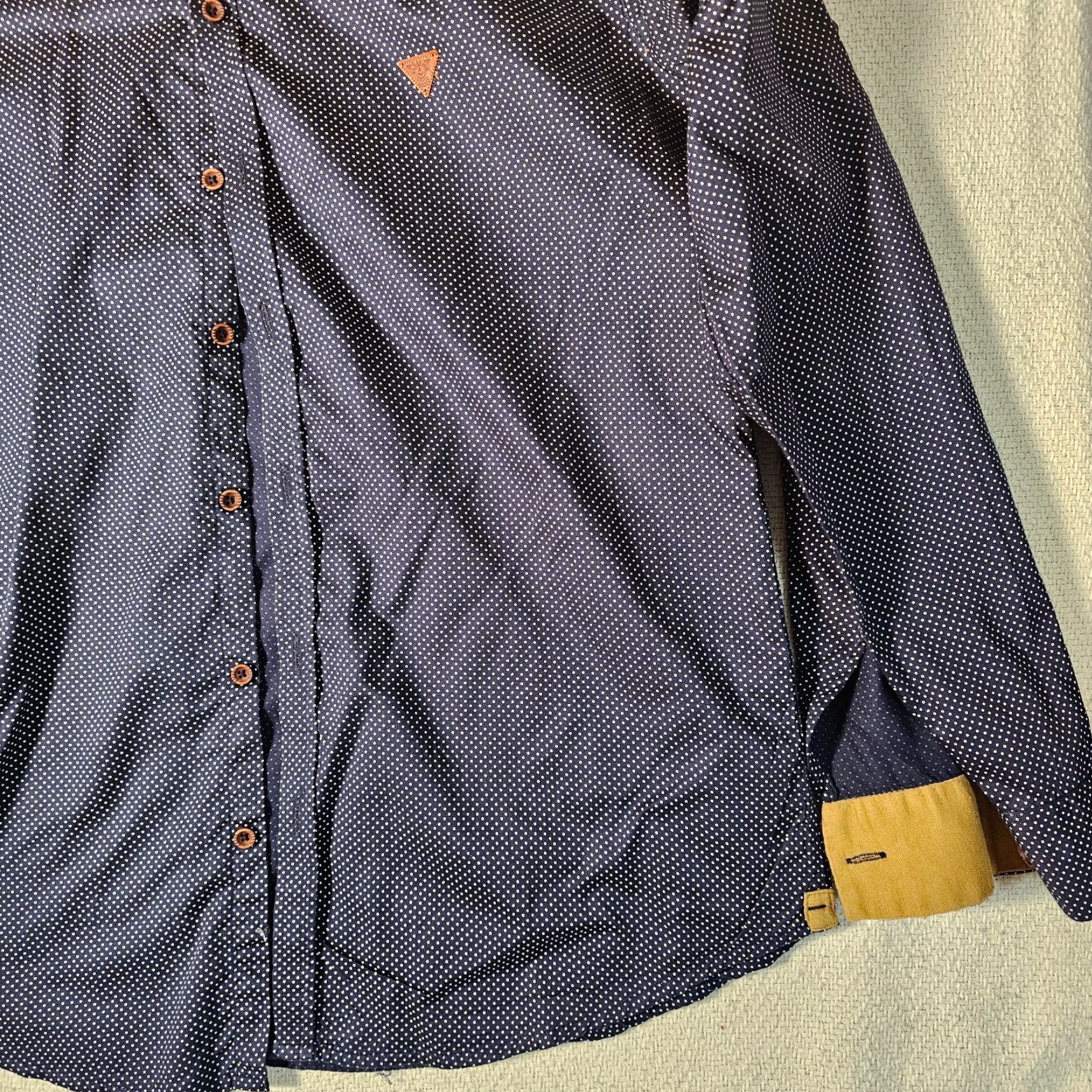 Vintage VINTAGE Blazo Button-Up Polka Dot Blue Men's Shirt 16 36 Size Pocket 90s California Cars Size US L / EU 52-54 / 3 - 3 Thumbnail