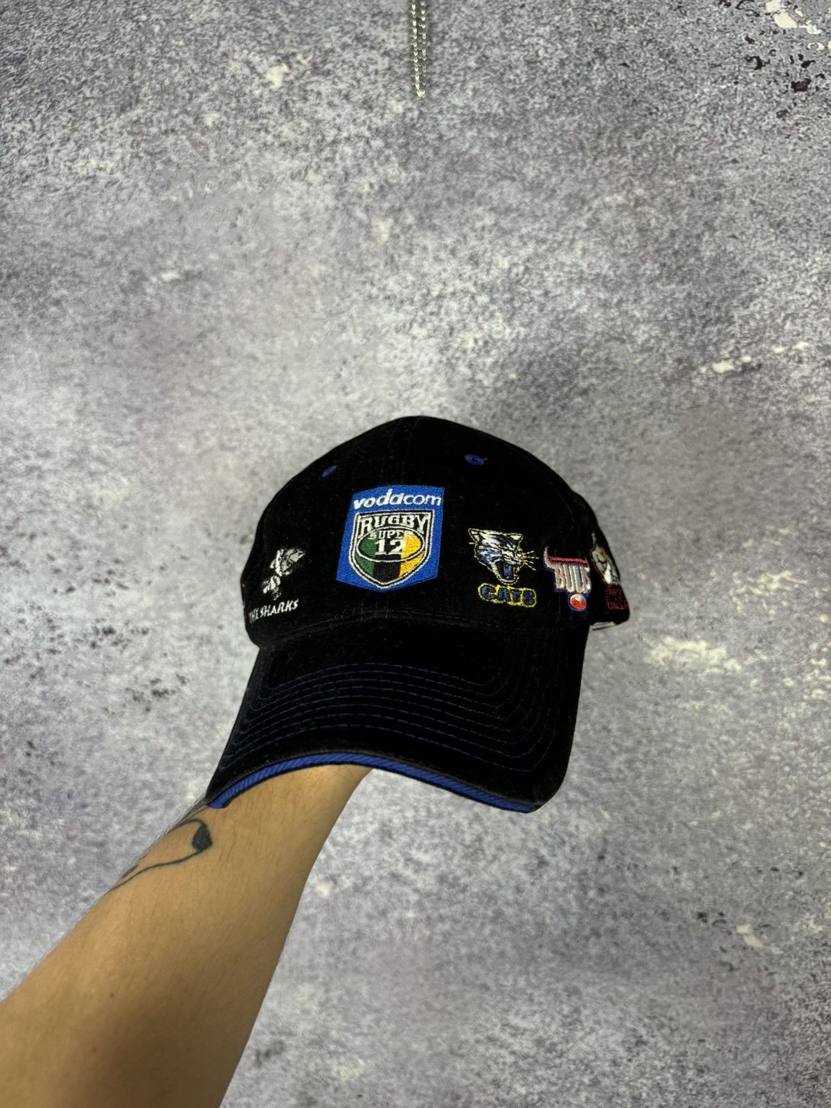 Vintage Vidacon South Africa Rugby Rare Super 12 Teams Logo Hats Size ONE SIZE - 2 Thumbnail