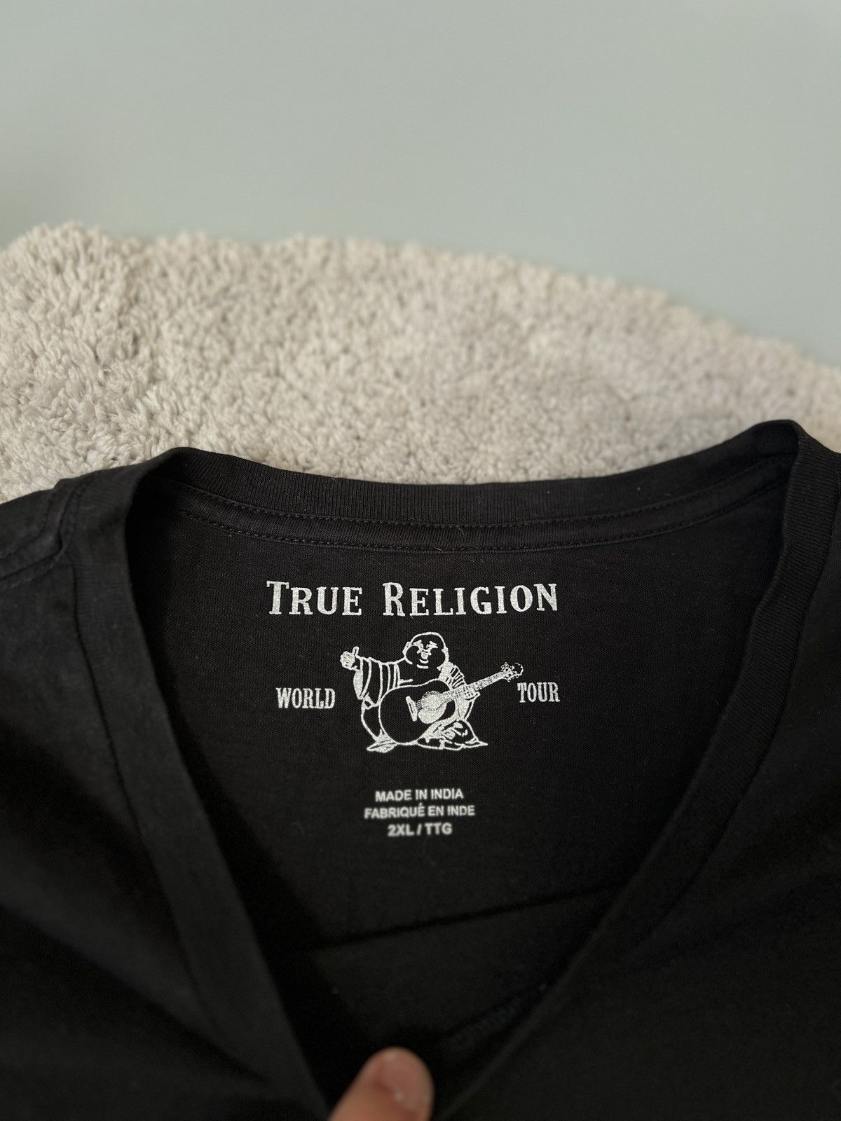 True Religion × Vintage True Religion Vintage T-shirt Big Center Logo Y2k Size US XXL / EU 58 / 5 - 4 Thumbnail