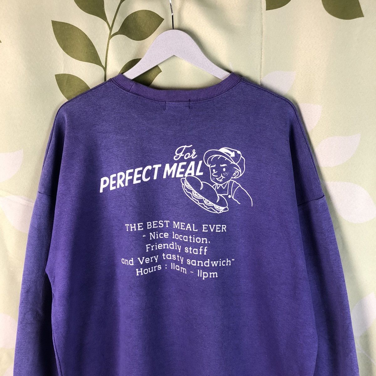Japanese Brand × Vintage Perfect Meal vintage Purple Sweathshirt #7444 Size US XL / EU 56 / 4 - 2 Thumbnail