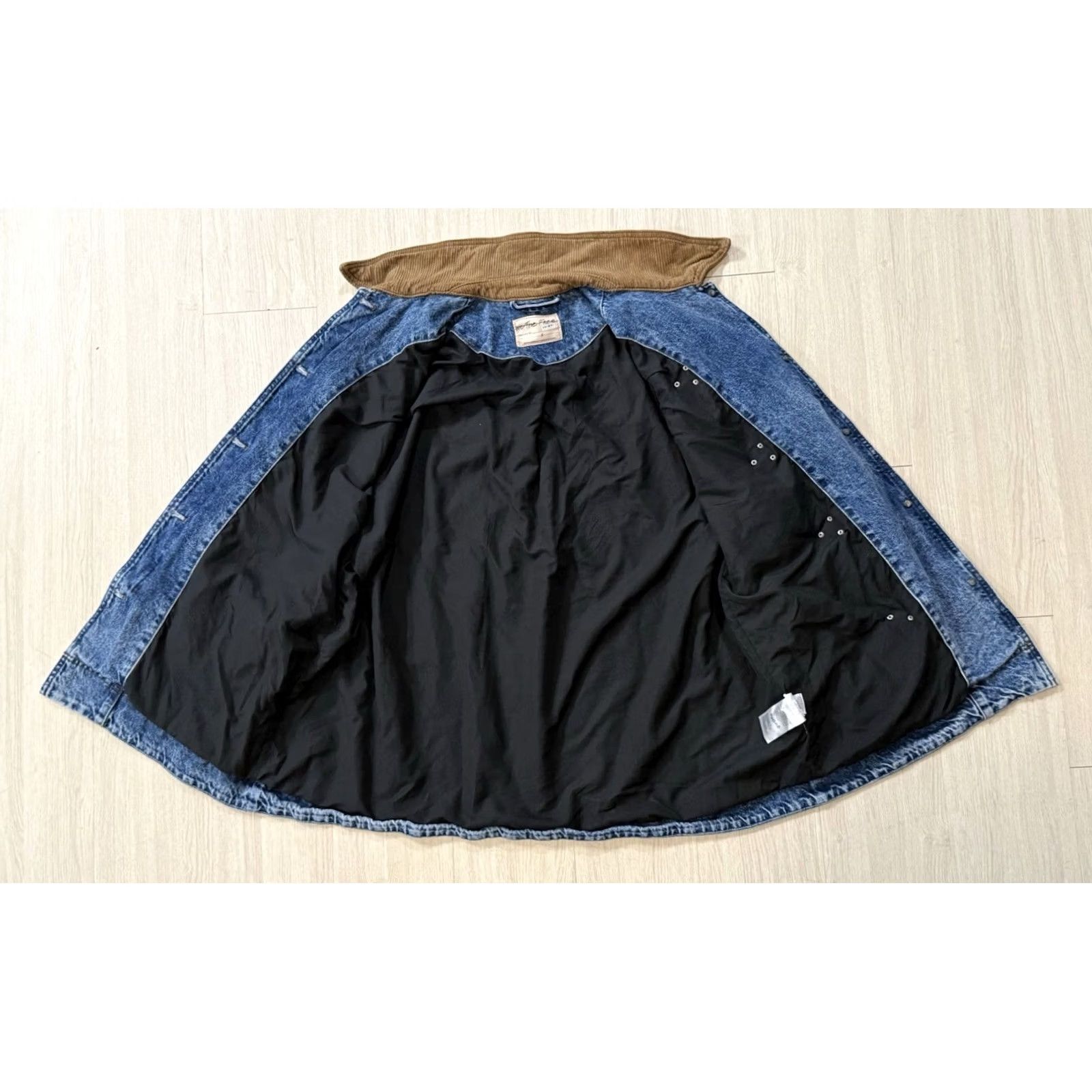Vintage We The Free Coat Oversized Denim Barn Blue S Boys? Size S / US 4 / IT 40 - 3 Thumbnail