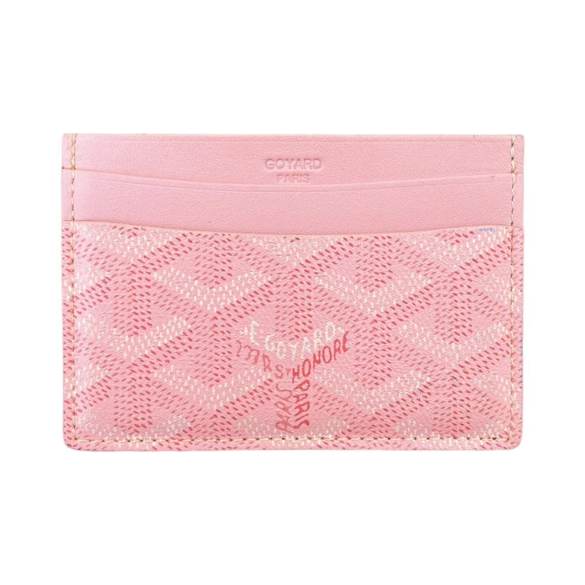 image of Goyard Pink Saint Sulpice Card Holder Wallet, Men's