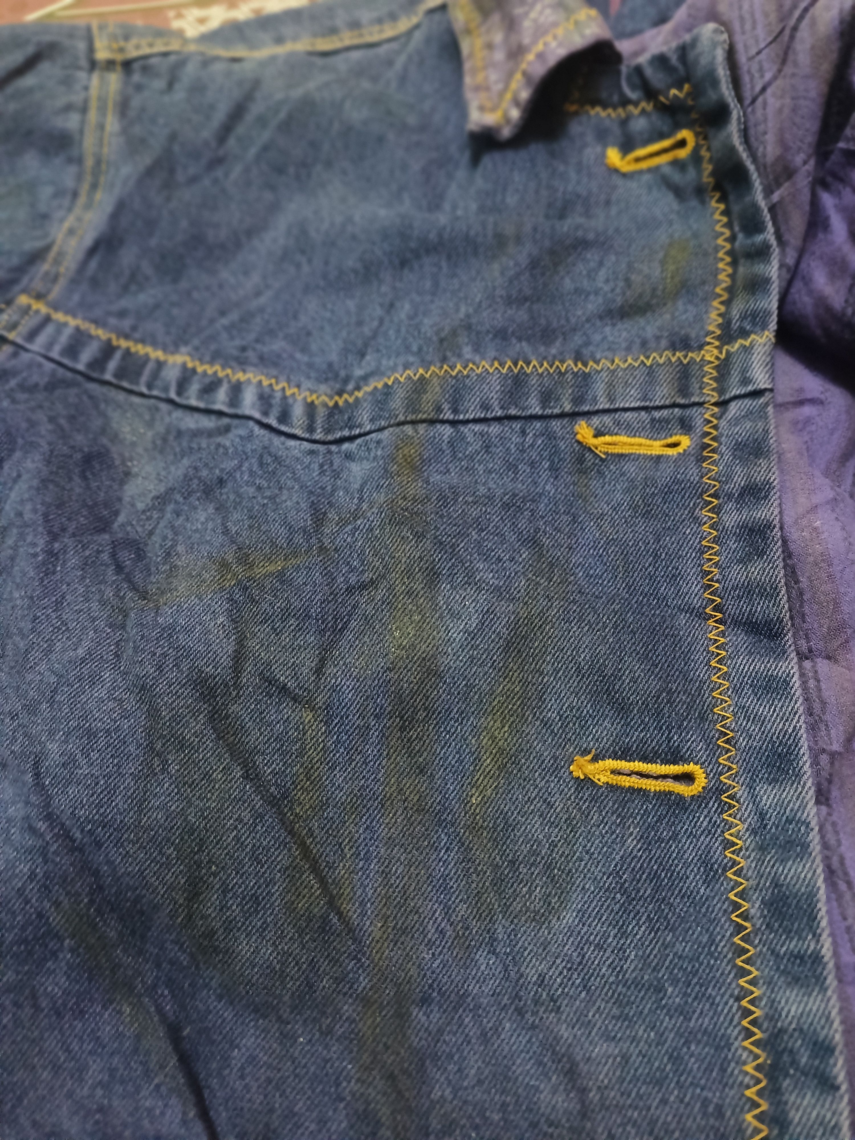 Issey Miyake 🔥VINTAGE Rare design ISSEY MIYAKE MEN DENIM JACKET Size US XL / EU 56 / 4 - 13 Thumbnail