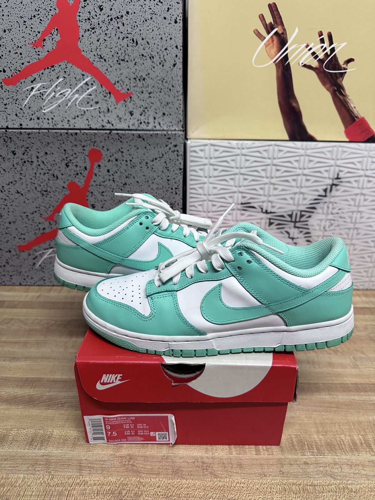 Nike Nike Wmns Dunk Low Green Glow | Grailed