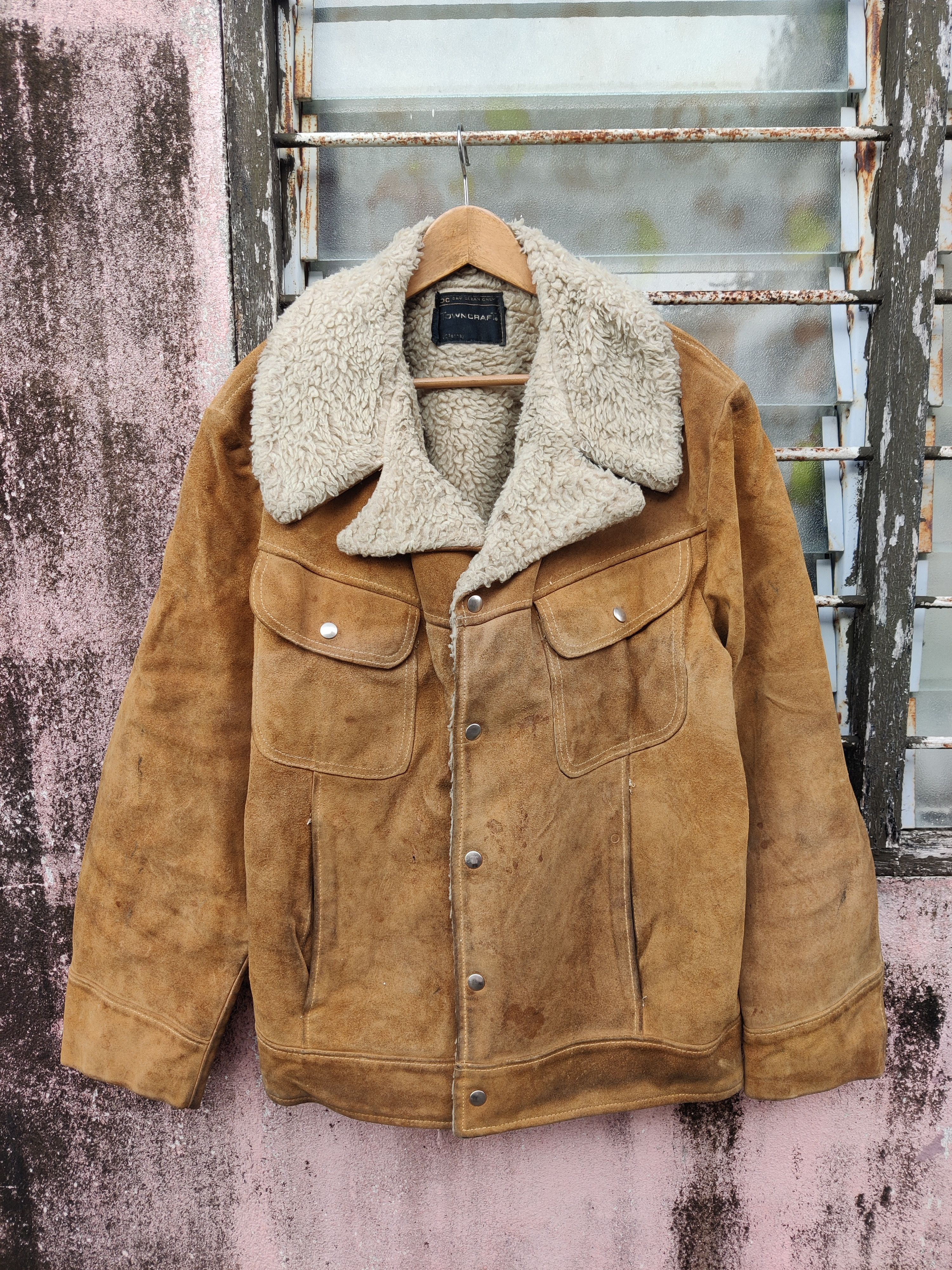 JCPenney Distressed Vintage Towncraft JC Penney Leather Jacket Size US L / EU 52-54 / 3 - 2 Thumbnail