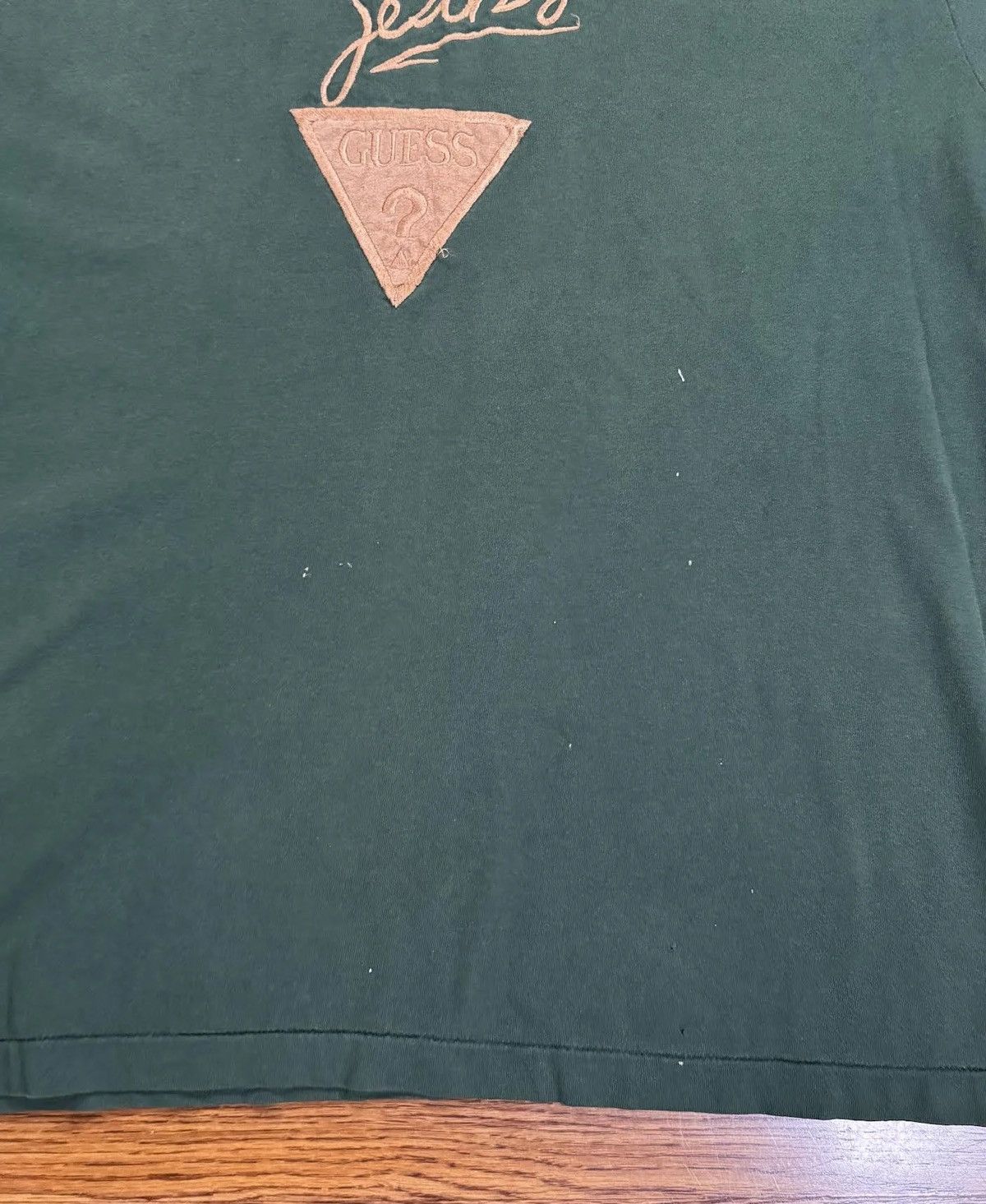 Guess Vintage Guess Jeans USA Green T Shirt (Size XL) Size US XL / EU 56 / 4 - 2 Thumbnail