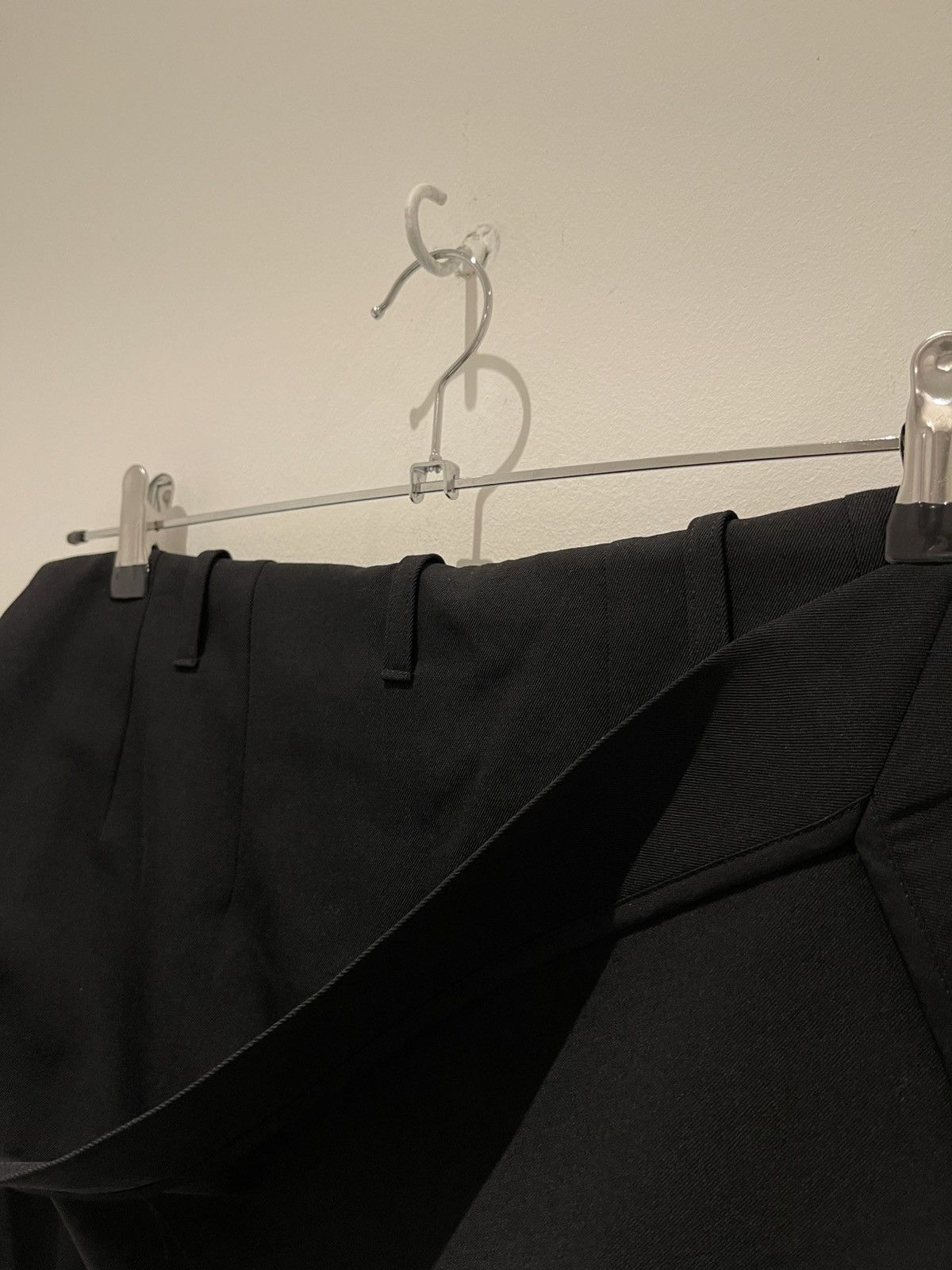 Dries Van Noten Dries Van Noten Black Mixed Wool Hybird Skirt Trousers Size US 30 / EU 46 - 16 Thumbnail