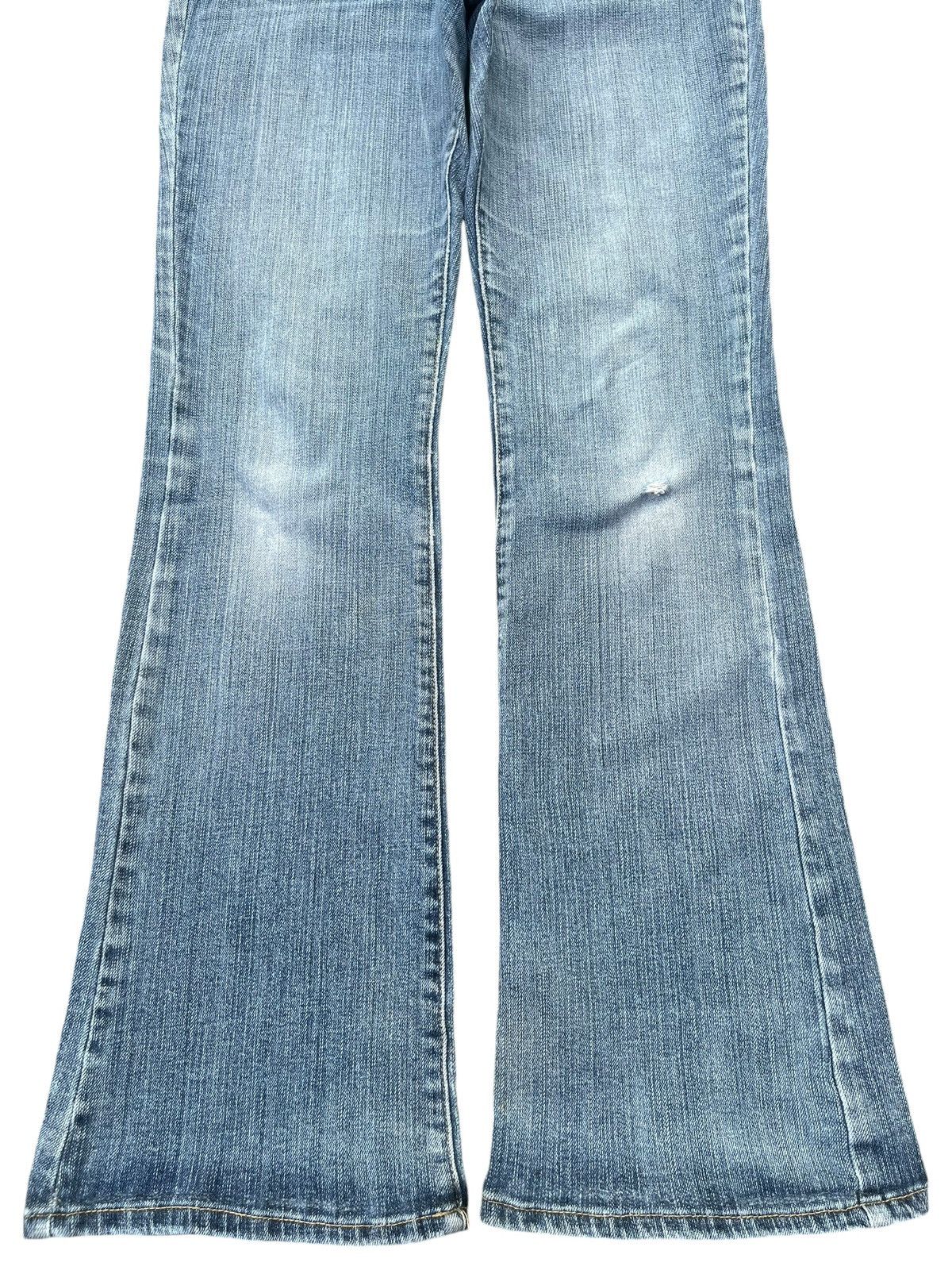 Japanese Brand Vintage Japanese Brand Mid Rise Blue Washed Sick Flare Jeans Size US 30 / EU 46 - 6 Thumbnail
