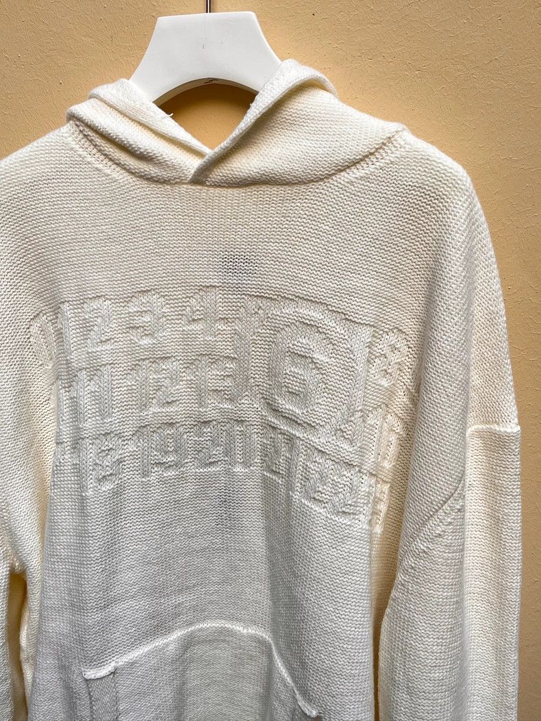 Maison Margiela Maison Margiela Pure cotton embossed knitted hoodie Size M / US 6-8 / IT 42-44 - 5 Thumbnail