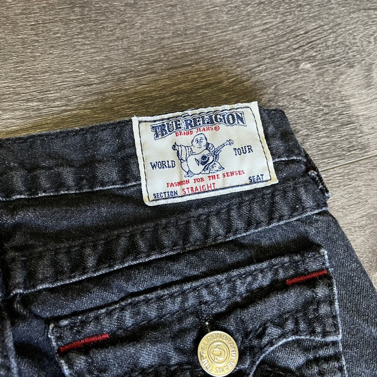True Religion × Vintage Vintage Y2K 2000s True Religion Straight Flap Denim Jeans 14 Size 28" / US 6 / IT 42 - 5 Thumbnail