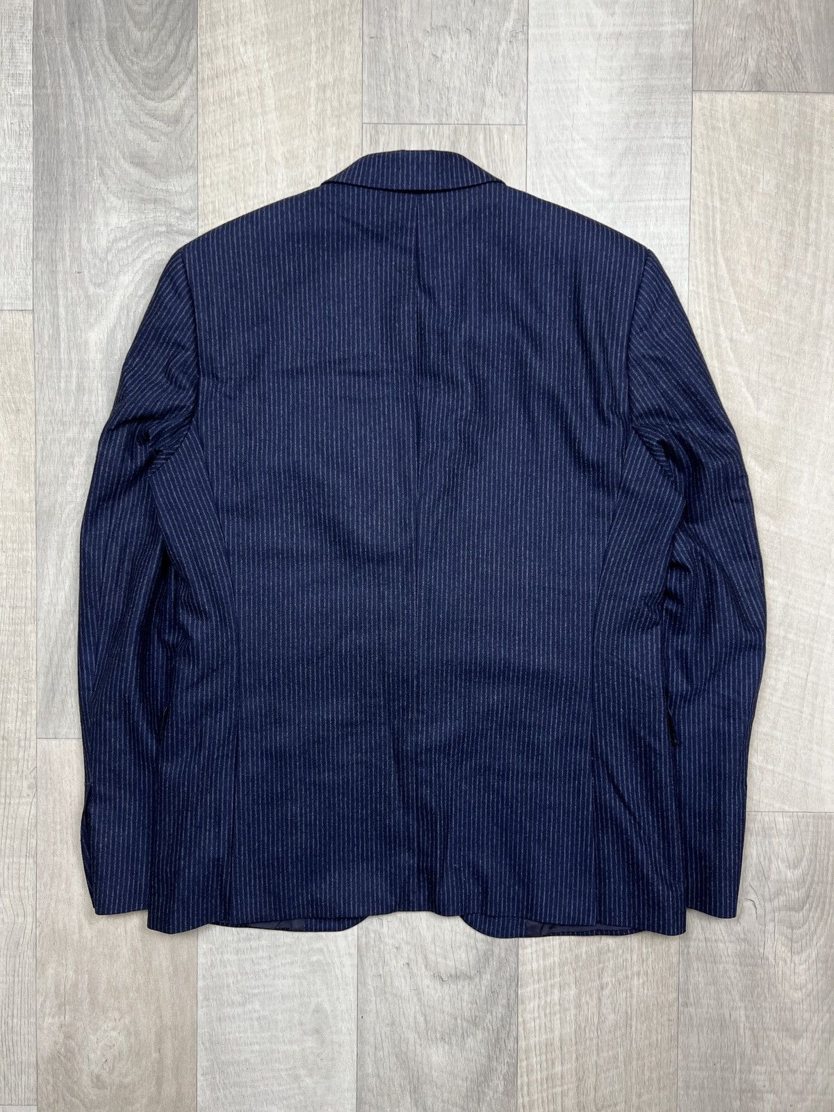 Baldessarini Baldessarini 2 Button Striped Wool Blazer (Y0179) Size 50R - 6 Thumbnail