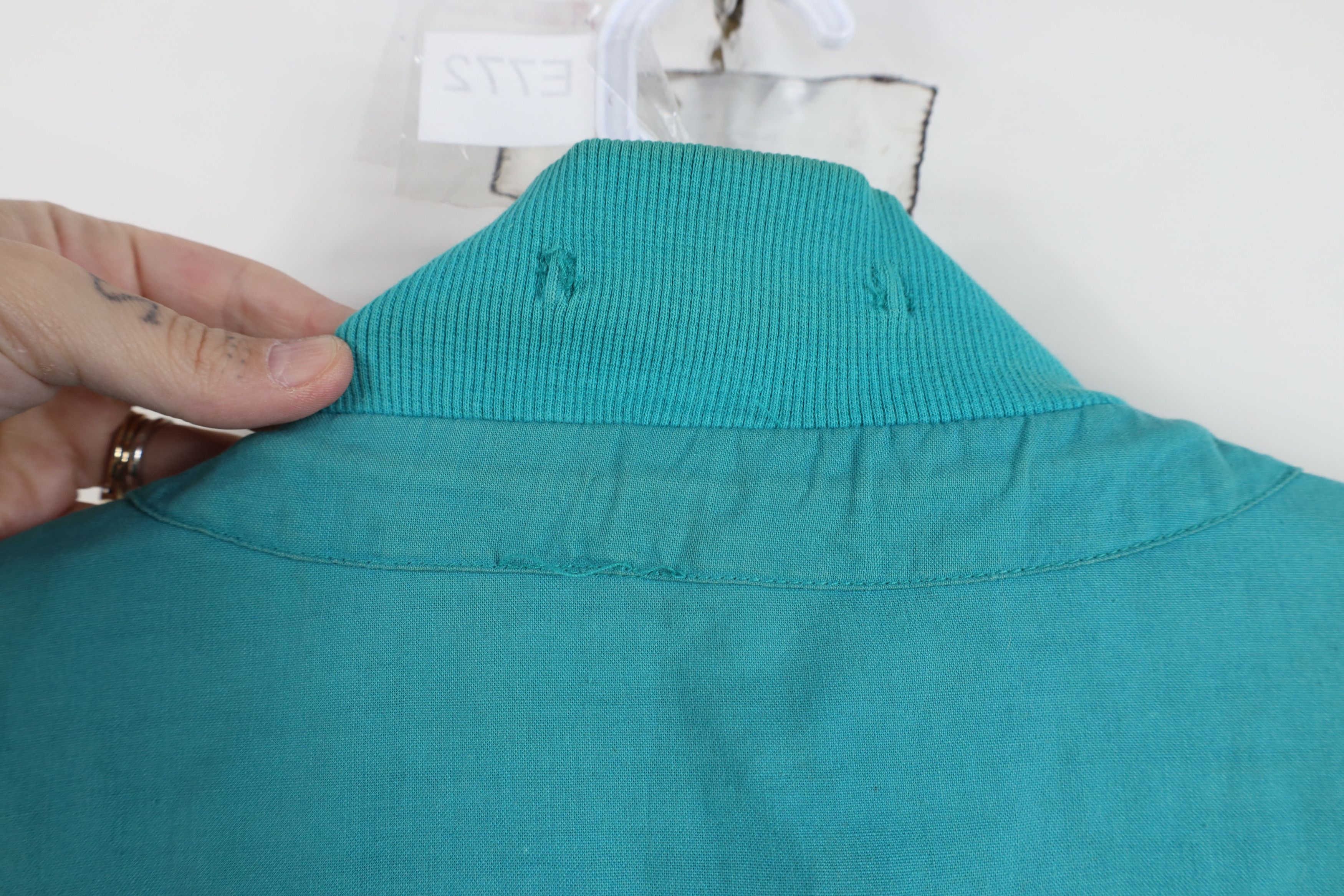 Eddie Bauer Vintage 90s Eddie Bauer Half Zip Pullover Jacket Teal Size US L / EU 52-54 / 3 - 14 Thumbnail
