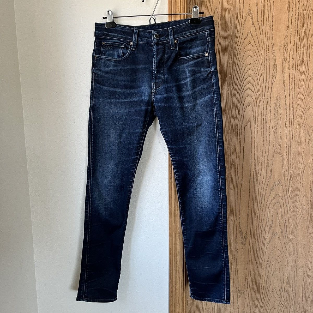 G-Star G Star Raw 3301 Slim Men’s Jeans Deep Blue Size US 29 - 1 Thumbnail