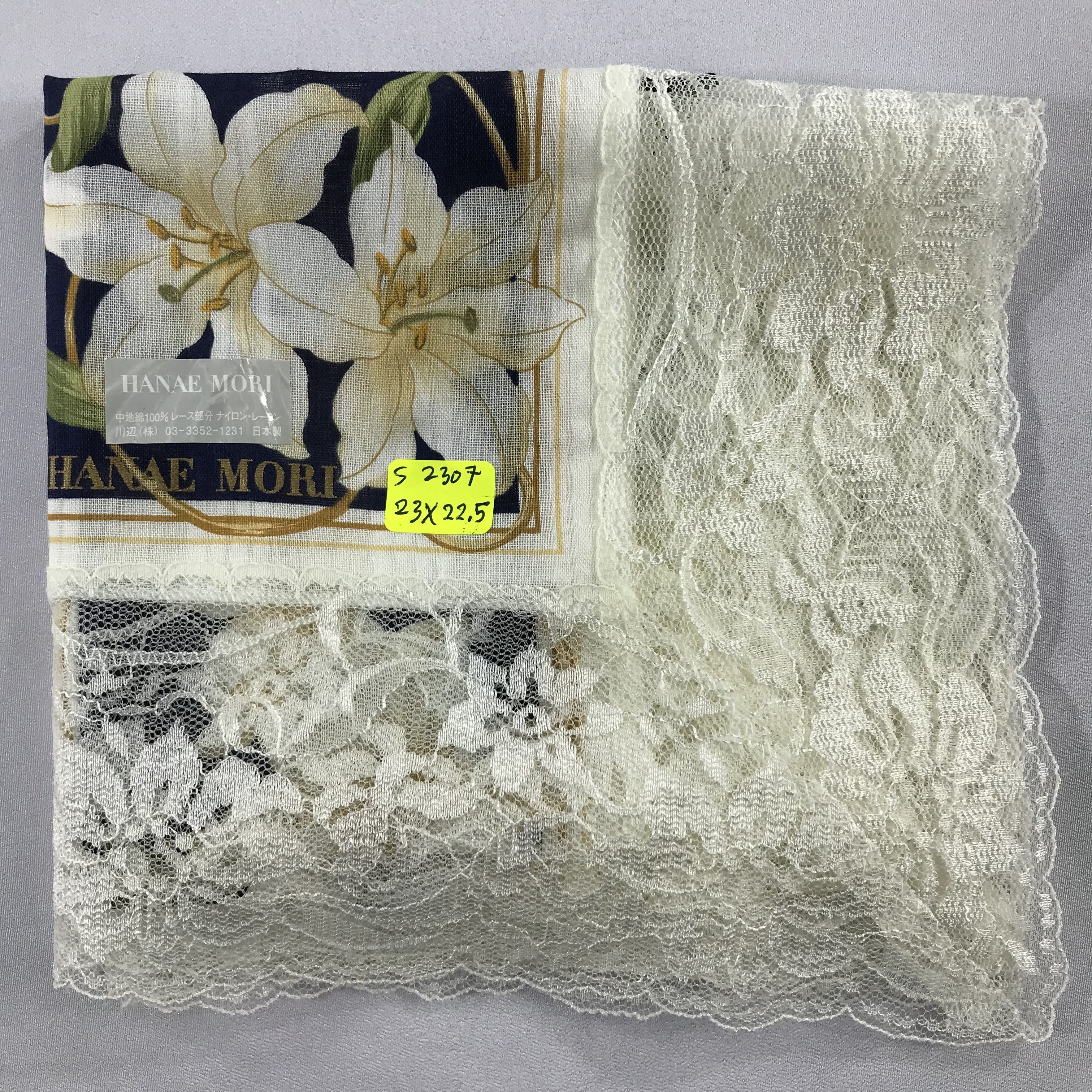 Hanae Mori × Vintage Hanae Mori Bandana / Handkerchief / Neckerchief - S2307 Size ONE SIZE - 5 Thumbnail