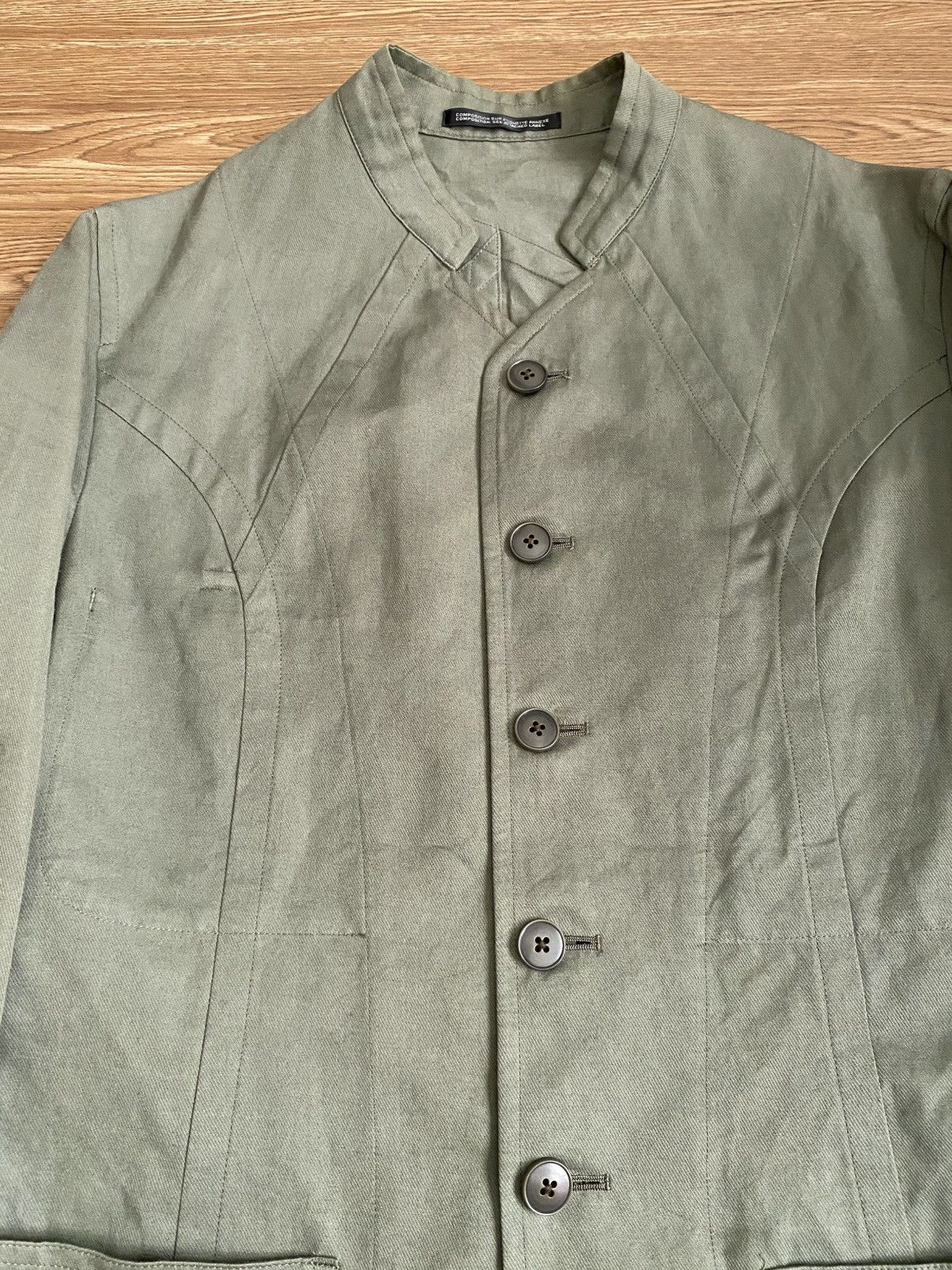 Yohji Yamamoto Yohji Yamamoto Pour Homme Linen Cotton Cubist Jacket SS12 Size US M / EU 48-50 / 2 - 4 Thumbnail