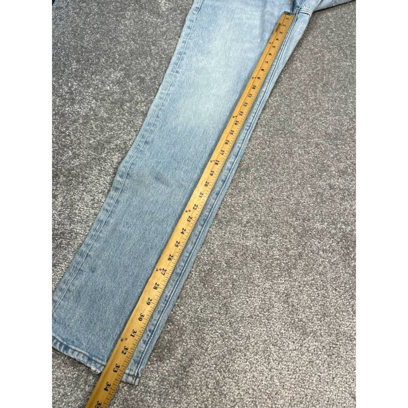 Abercrombie & Fitch Abercrombie & Fitch Jeans Mens 32 Blue Cotton Denim 30x33 Straight 5-Pocket Design Regular Modern Vintage No Size US 32 / EU 48 - 5 Thumbnail
