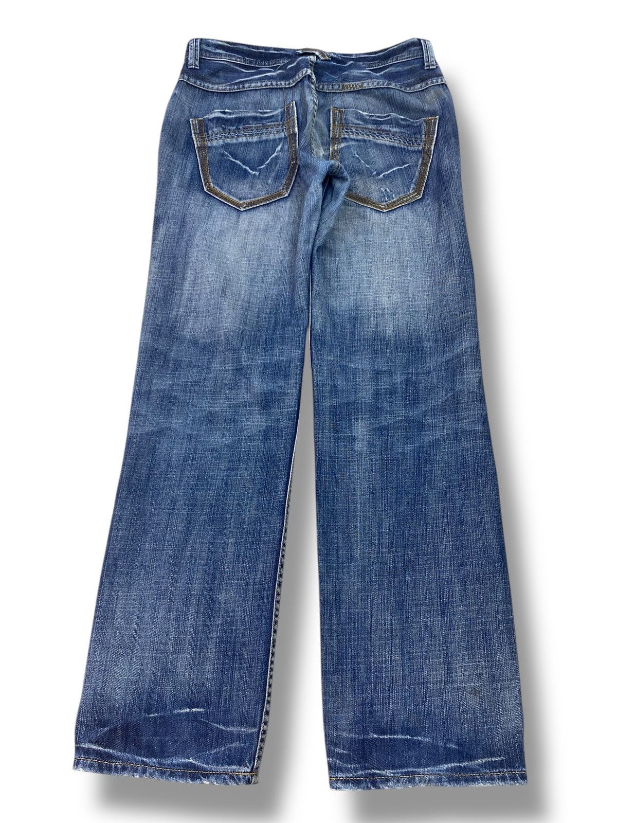 Takeo Kikuchi Takeo Kikuchi Acid Blue Wash Style Loose Jeans Size US 31 - 3 Thumbnail