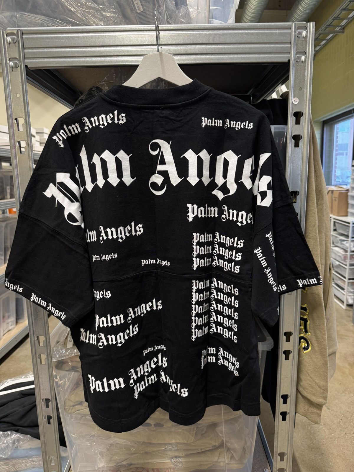 Palm Angels Palm Angels Multi Logo Oversized T-Shirt NEW 450$ Size US XXS / EU 40 - 2 Thumbnail