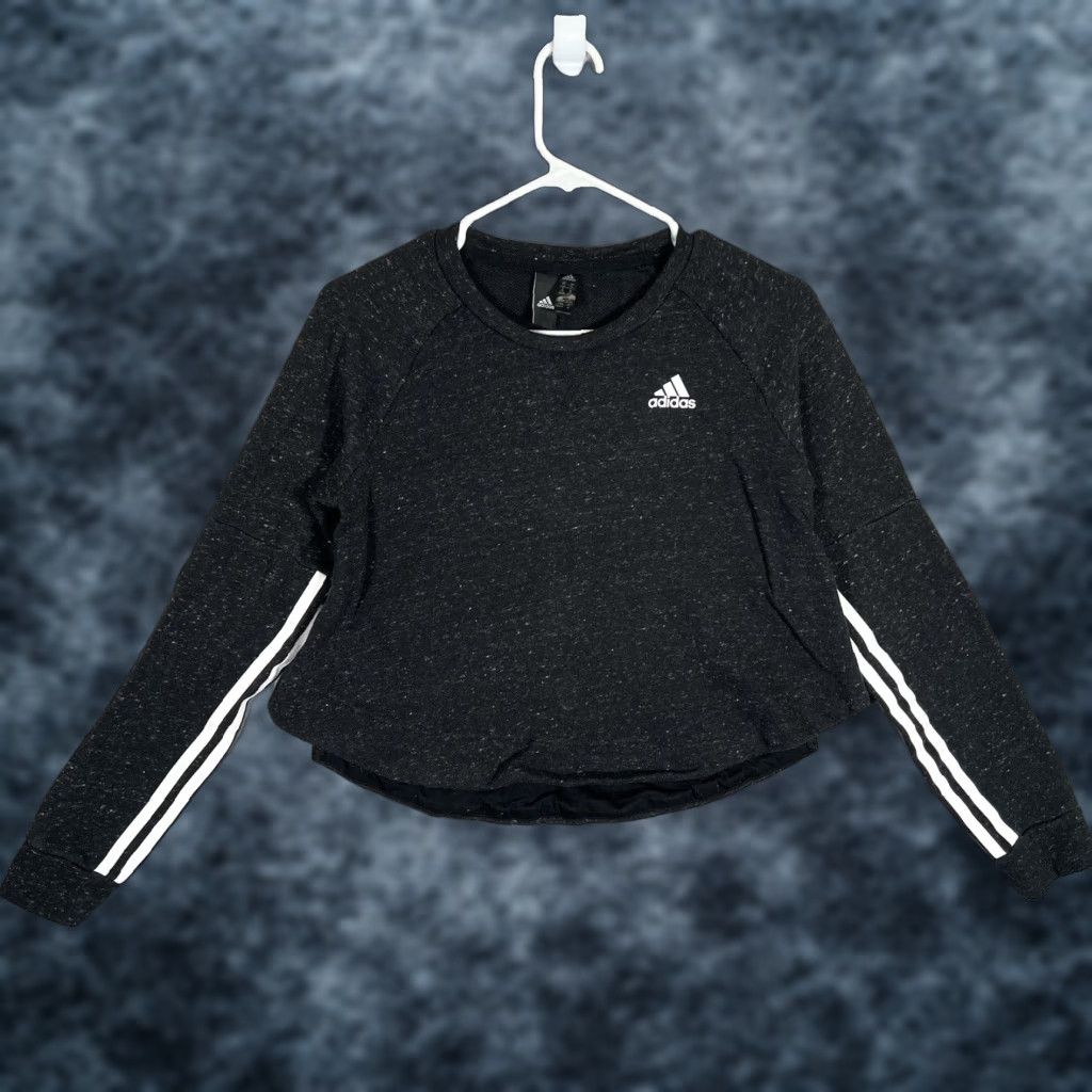 Adidas Adidas Pullover Sweatshirt Womens XS Dark Gray Activewear Crew Neck Long Sleeve Size XS / US 0-2 / IT 36-38 - 1 Thumbnail