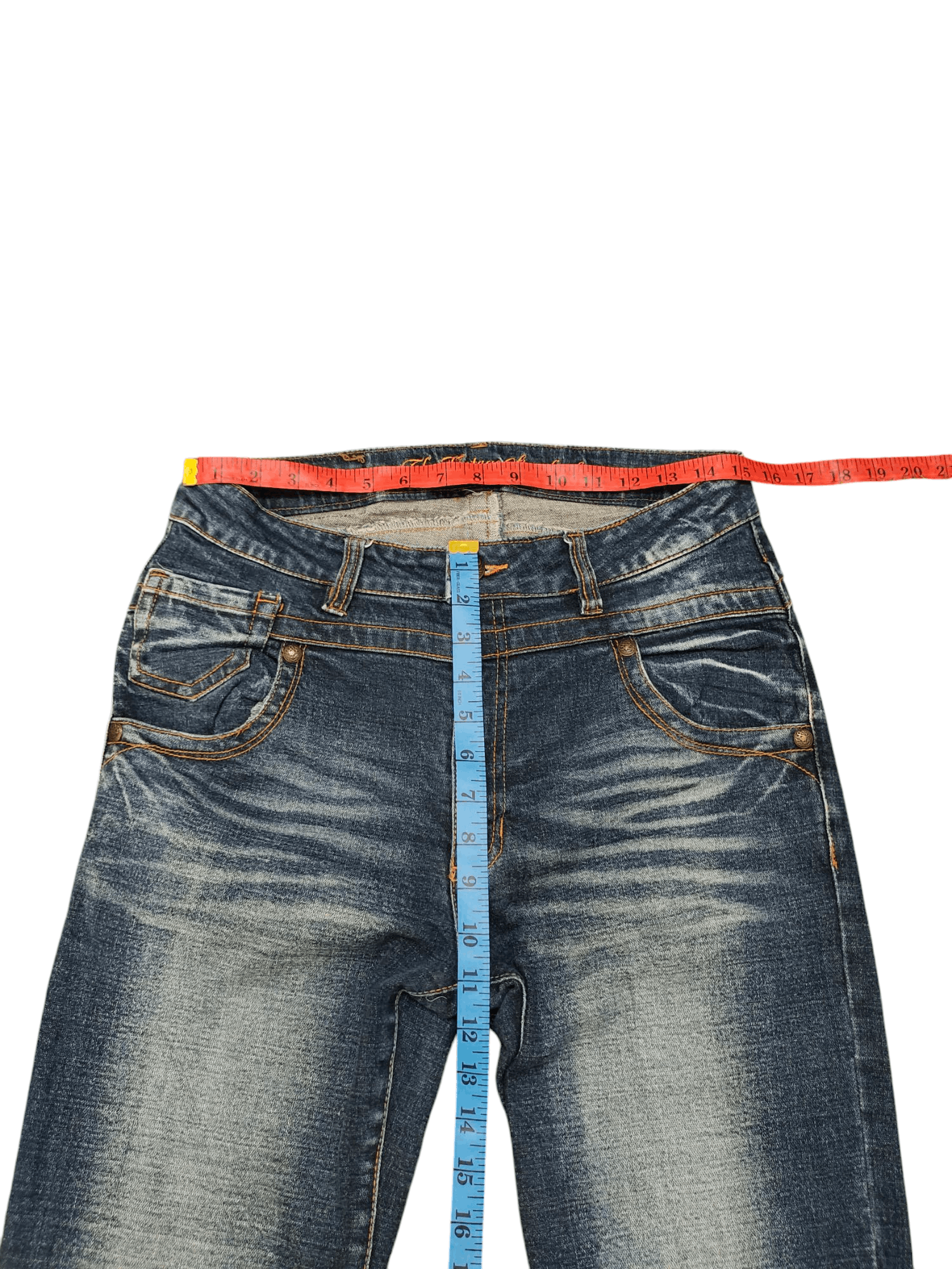 If Six Was Nine Flare Jeans The Vintage Japan Faded Distress Denim Bootcut Size US 30 / EU 46 - 18 Thumbnail
