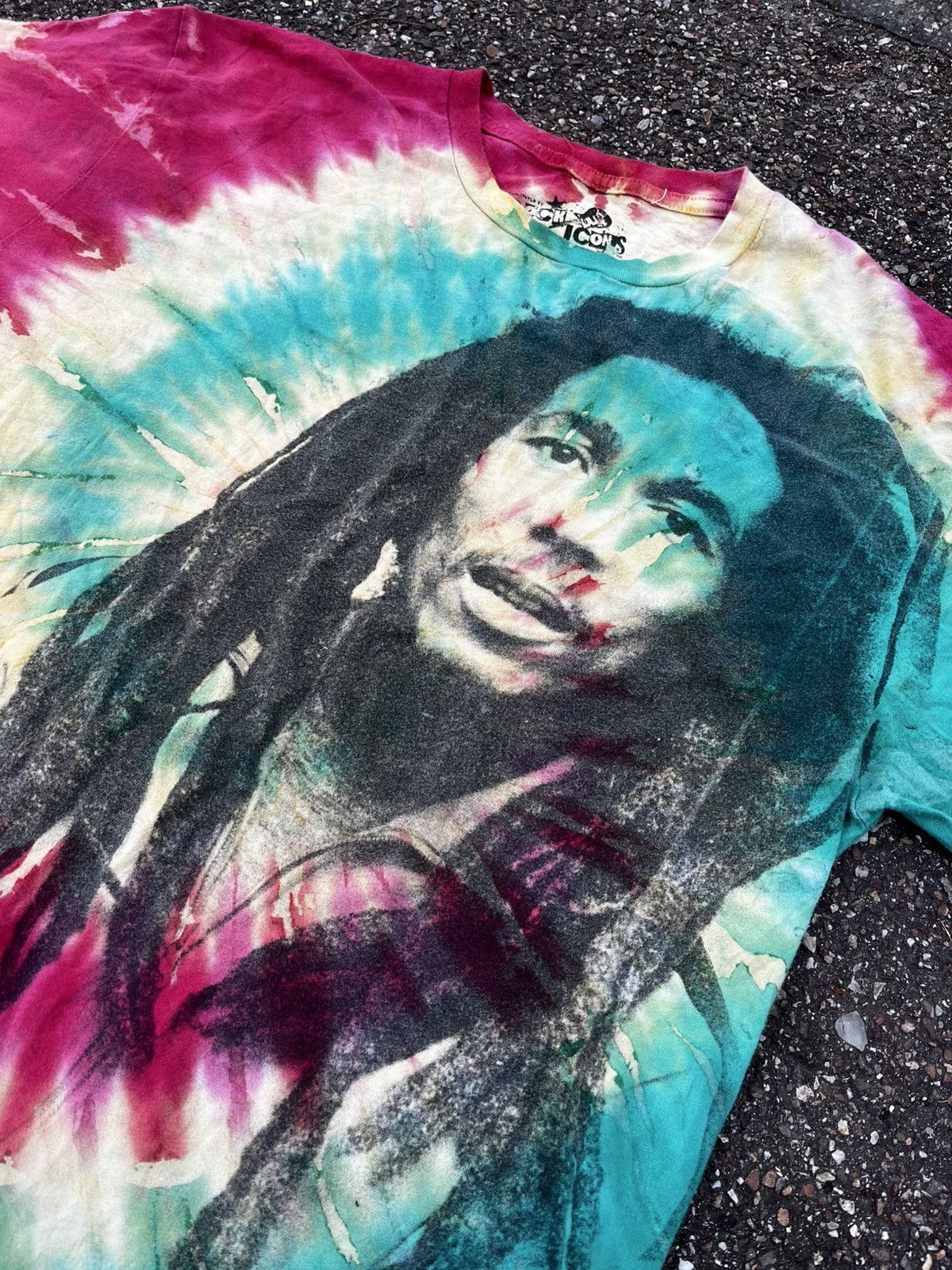 Other Bob Marley “Destroyed Crewneck” T-Shirt by Rock Icons (2009) Size US L / EU 52-54 / 3 - 2 Thumbnail