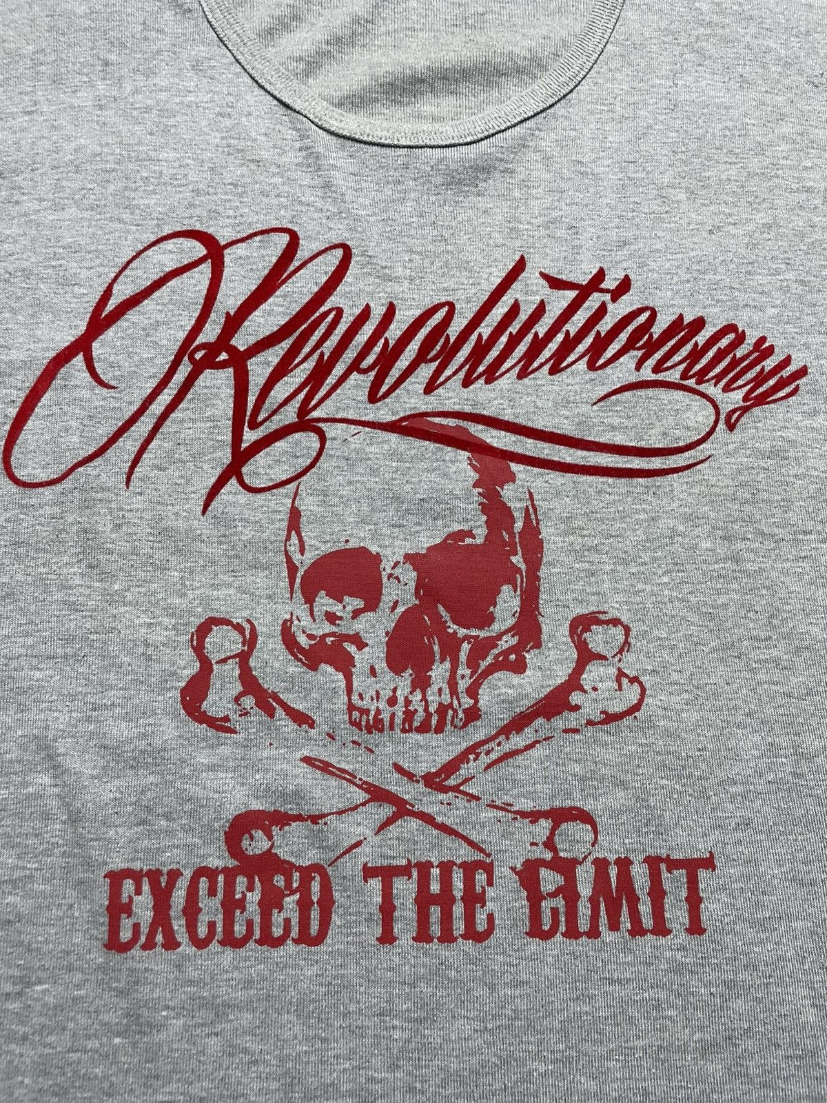 14th Addiction × Angel Blue × Hysteric Glamour 2000’s Lock Heven - Revolutionary Skull Baby Tee Size M / US 6-8 / IT 42-44 - 2 Thumbnail