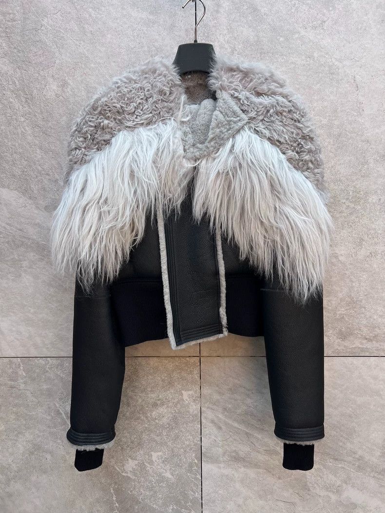 Rick Owens Rick Owens Heavy fur integrate zipper big hat coat 2506-Nex Size S / US 4 / IT 40 - 1 Thumbnail