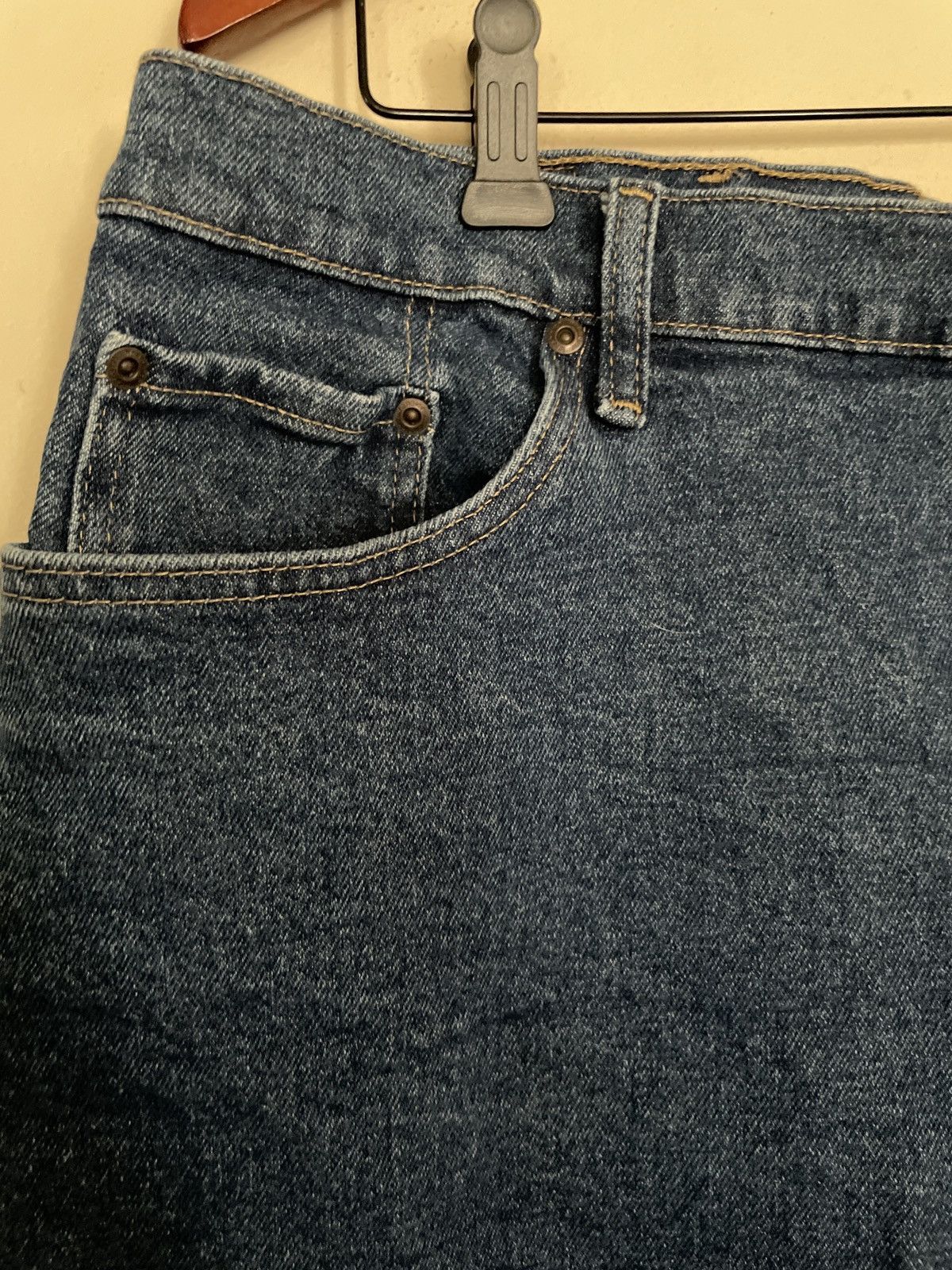 Designer × Vintage × Wrangler Wrangler Denim Blue Jean Shorts Jorts Waist 38 Relaxed Fit Size US 38 / EU 54 - 5 Thumbnail