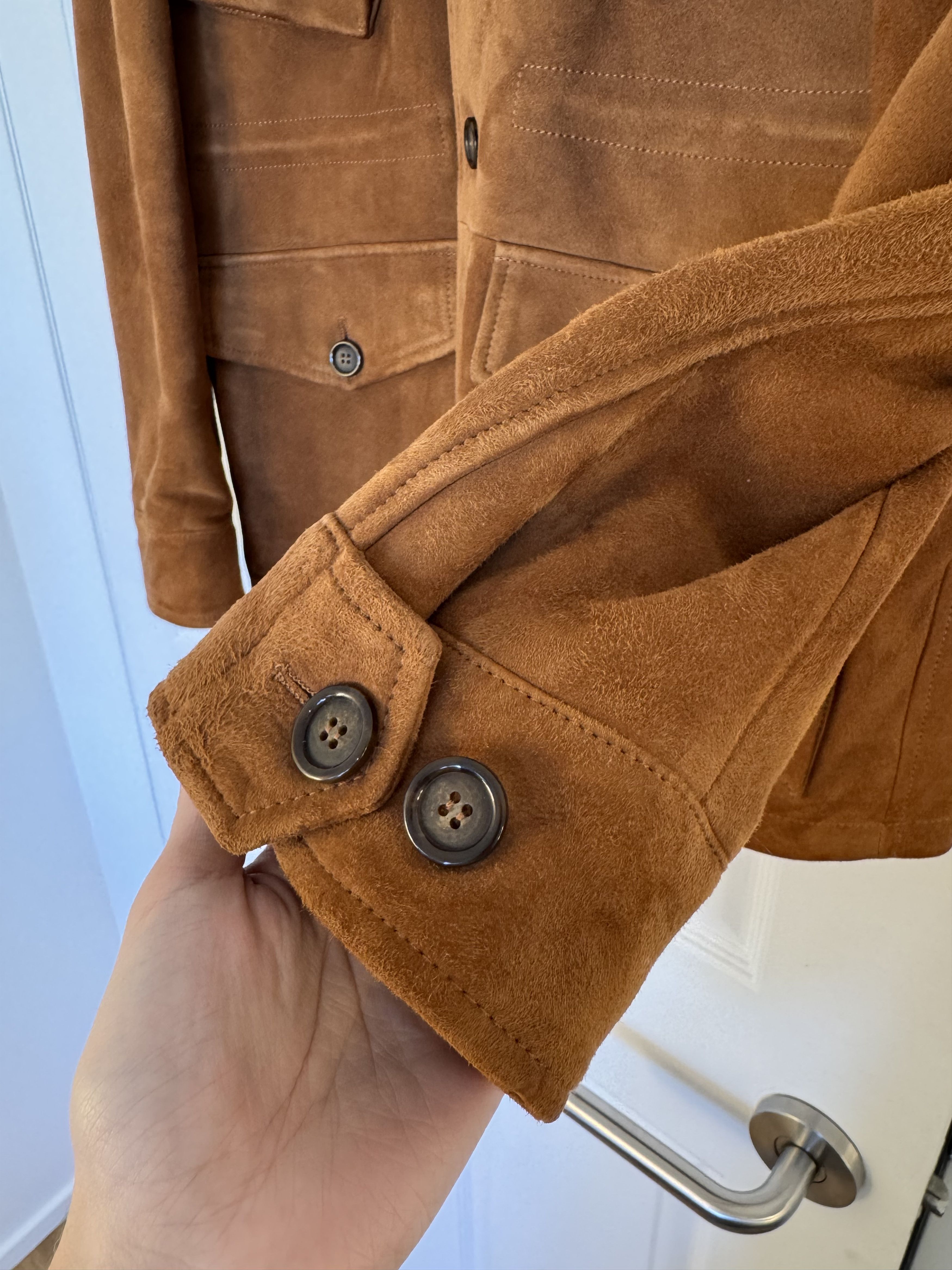 Kingsman Kingsman Slim-Fit Brown Suede Field Jacket Size 48 Mr Porter Size US M / EU 48-50 / 2 - 5 Thumbnail
