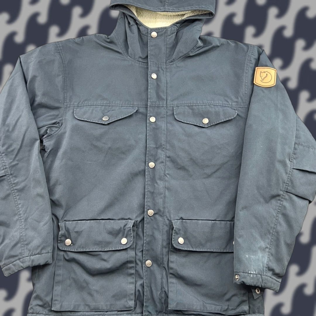 Vintage Fjällräven Greenland Winter Jacket G-1000 Mens Small Hooded Full Zip Blue Jacket Size US S / EU 44-46 / 1 - 1 Thumbnail