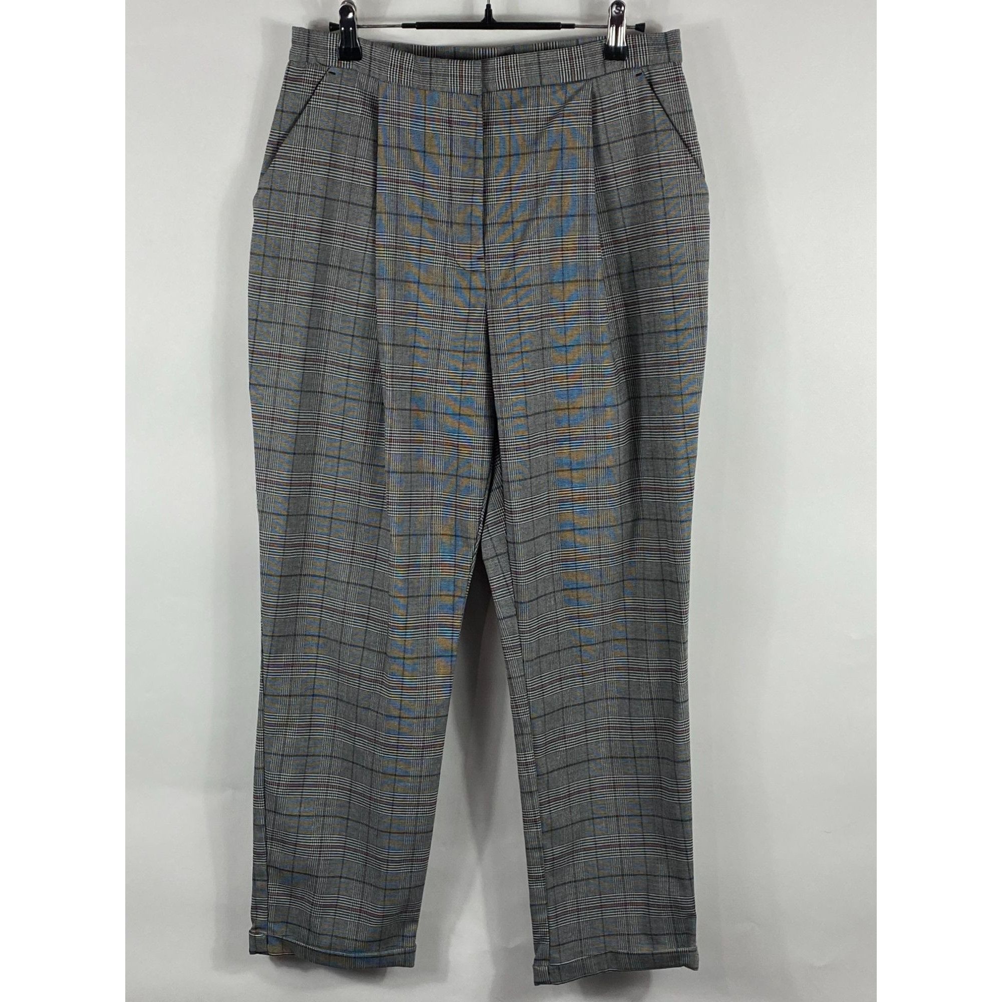 H&M H&M Divided Casual Plaid Pleated Dress Pants Size 8 30x26 Wo Size 30" / US 8 / IT 44 - 1 Thumbnail