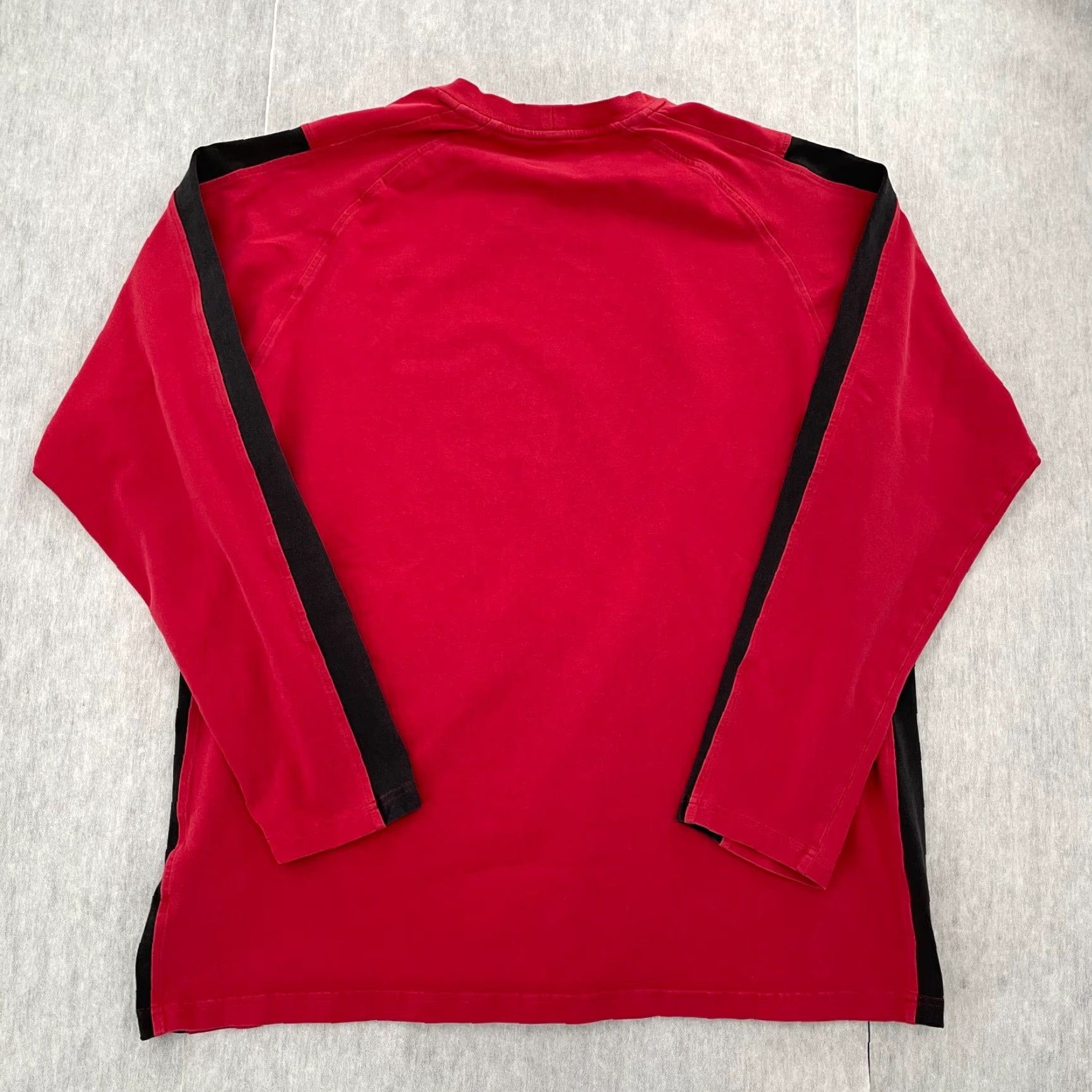 Nike VINTAGE Nike Sweatshirt Adult XL Red Embroidered Swoosh Mens XL City College USA Logo Pullover Crew Neck 100% Cotton/Spandex Regular Fit Size US XL / EU 56 / 4 - 2 Thumbnail