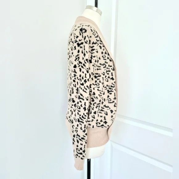Rachel Zoe Leopard Shawl Collar Open Front Cardigan Fall Winter Spring Size XS / US 0-2 / IT 36-38 - 5 Thumbnail