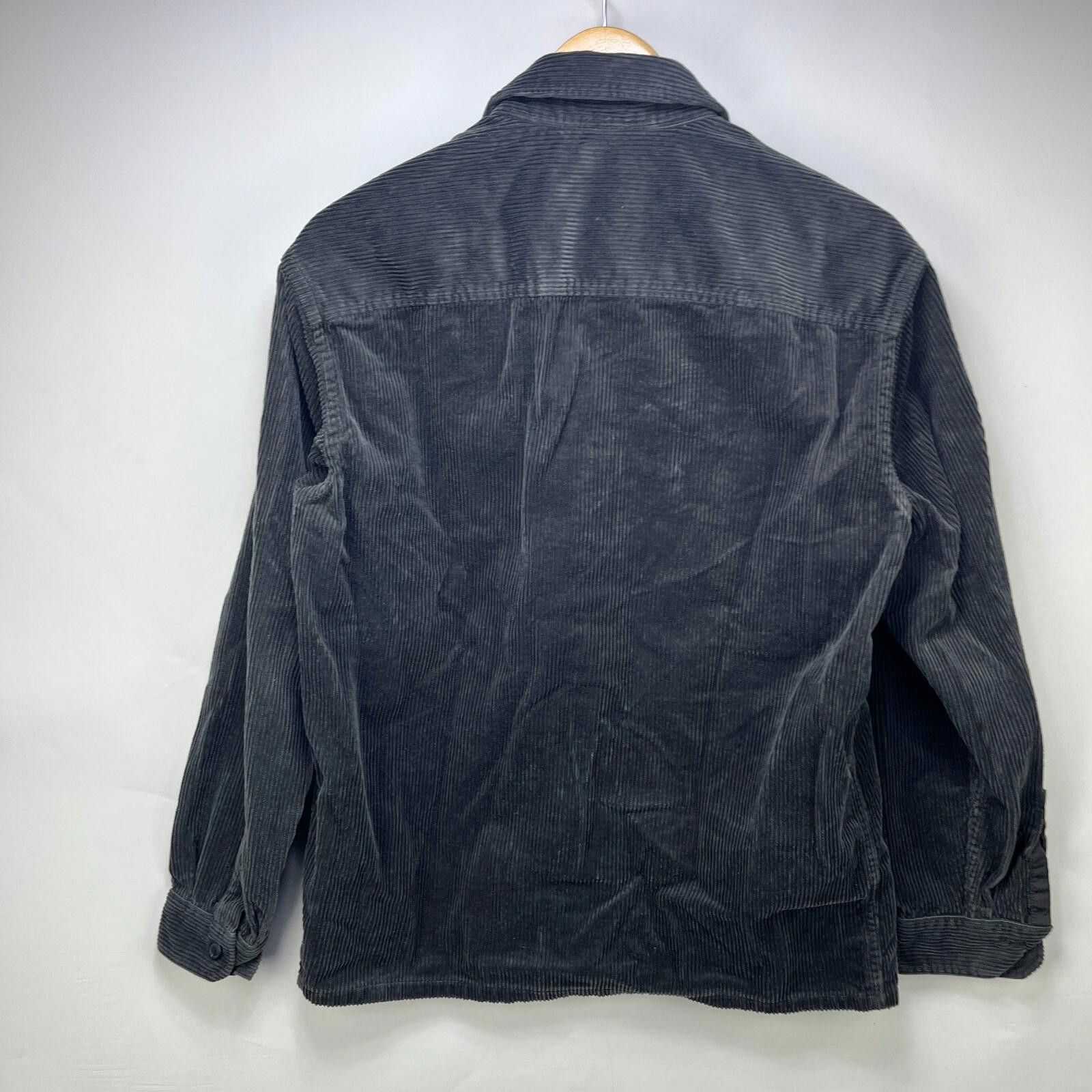 Uniqlo Uniqlo Corduroy Button Up Shirt XS Dark Gray Longsleeve Size US XS / EU 42 / 0 - 11 Thumbnail