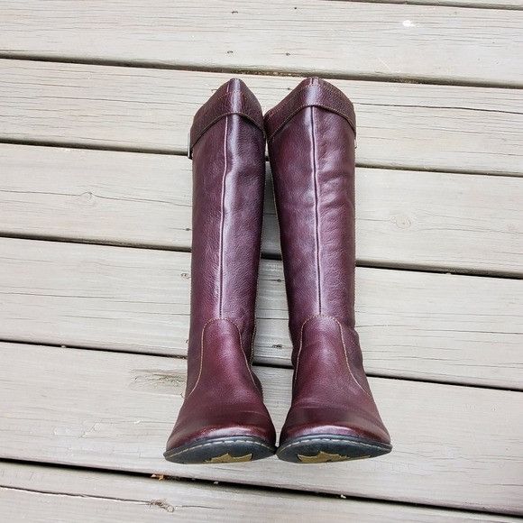 Born Born Dark Chocolate Brown Leather Boho Western Riding Boots Size US 7.5 / IT 37.5 - 5 Thumbnail
