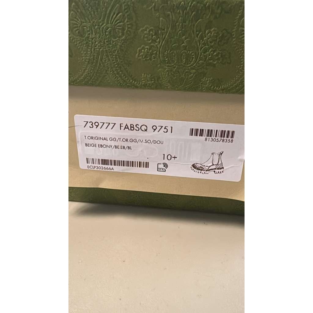 Gucci o1rshd1 Novo GG Canvas Chelsea Boots in Beige/Ebony Size US 11 / EU 44 - 20 Thumbnail