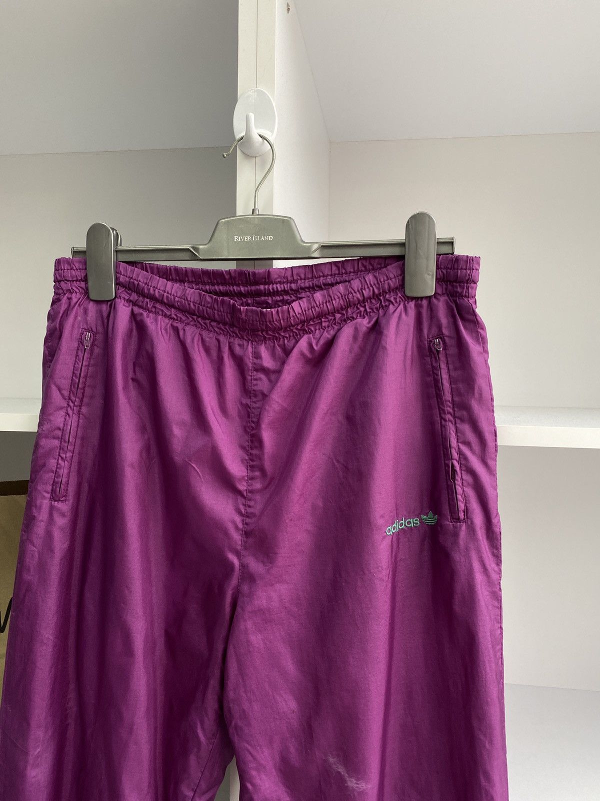 Adidas × Vintage Vintage Adidas Nylon Drill Track Pants 90S Size US 32 / EU 48 - 4 Thumbnail